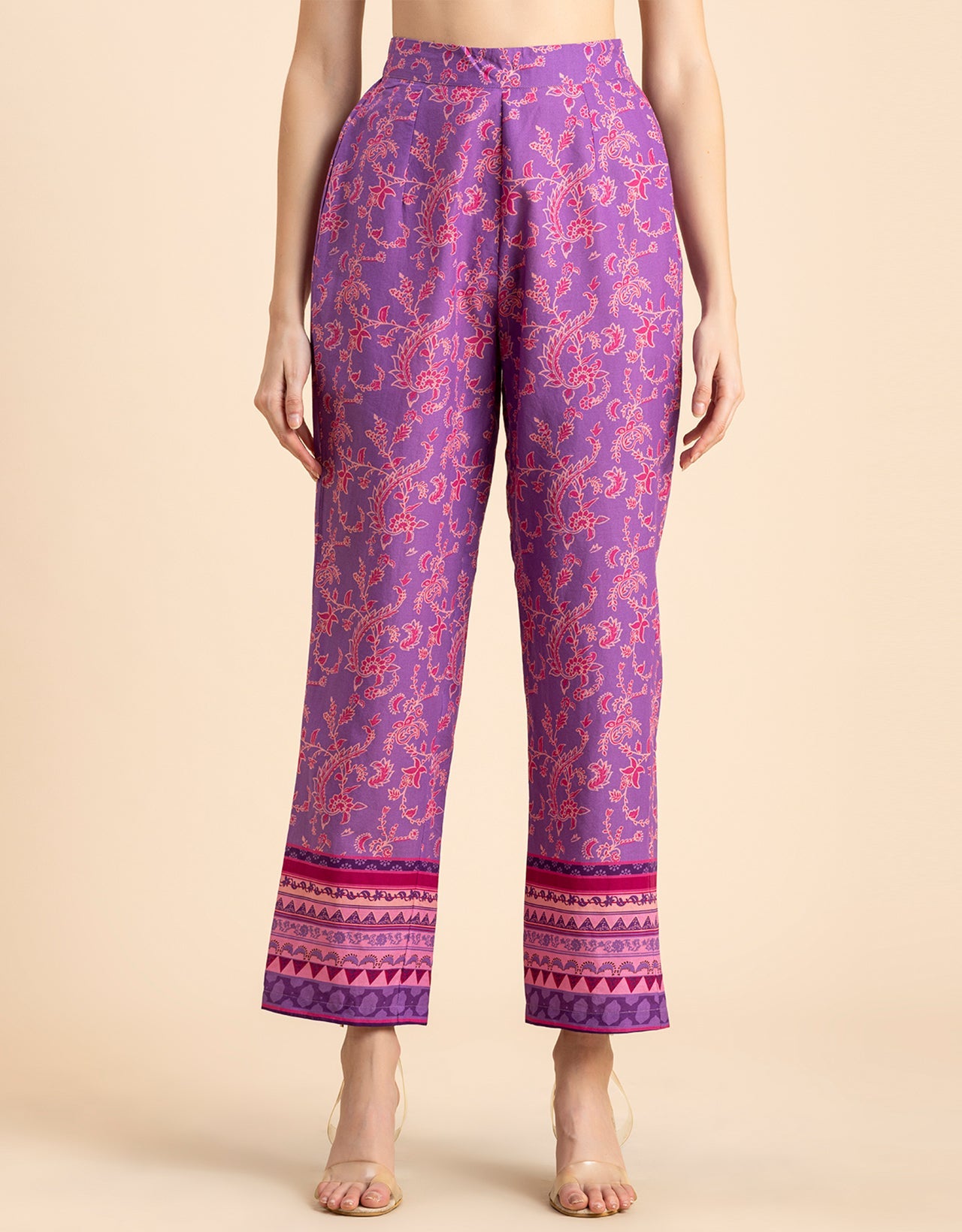 Printed 2 Pcs Coord Set, Cotton Top
