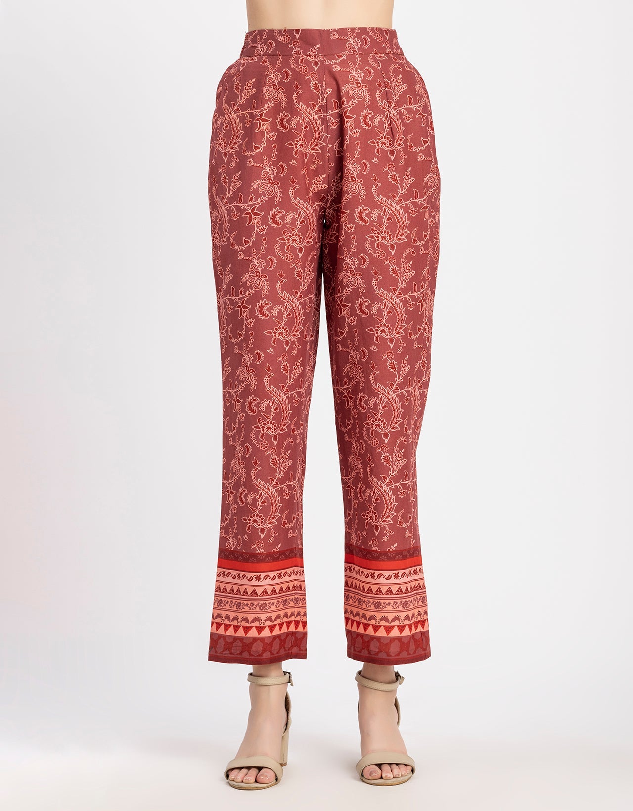 Printed 2 Pcs Coord Set, Cotton Top