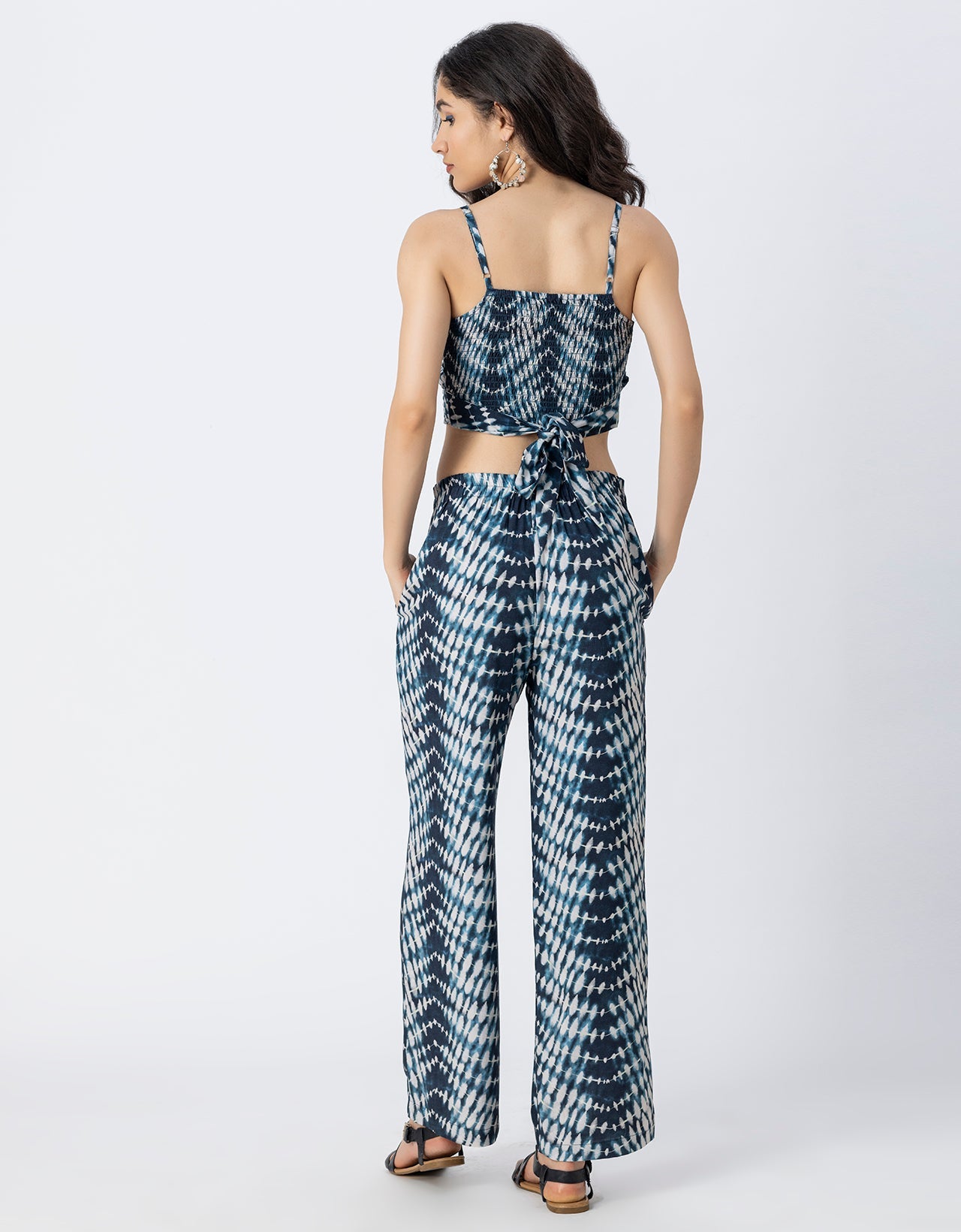 Printed 2 Pcs Summer Cord Set For Women