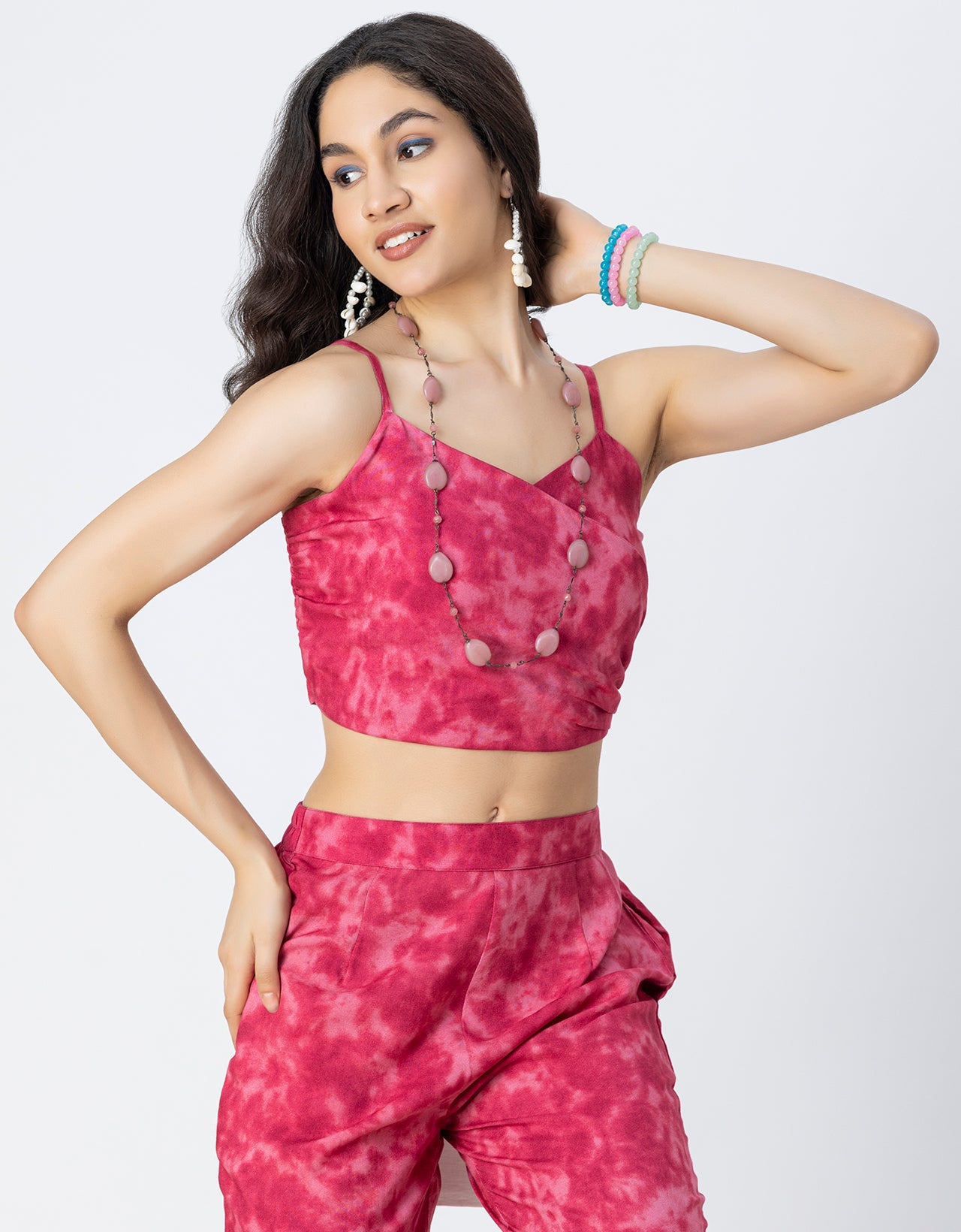 Printed 2 Pcs Summer Cord Set For Women