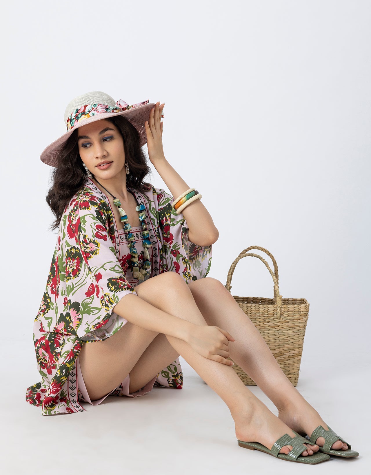 Women Printed 3 Piece Vacation Cord Set