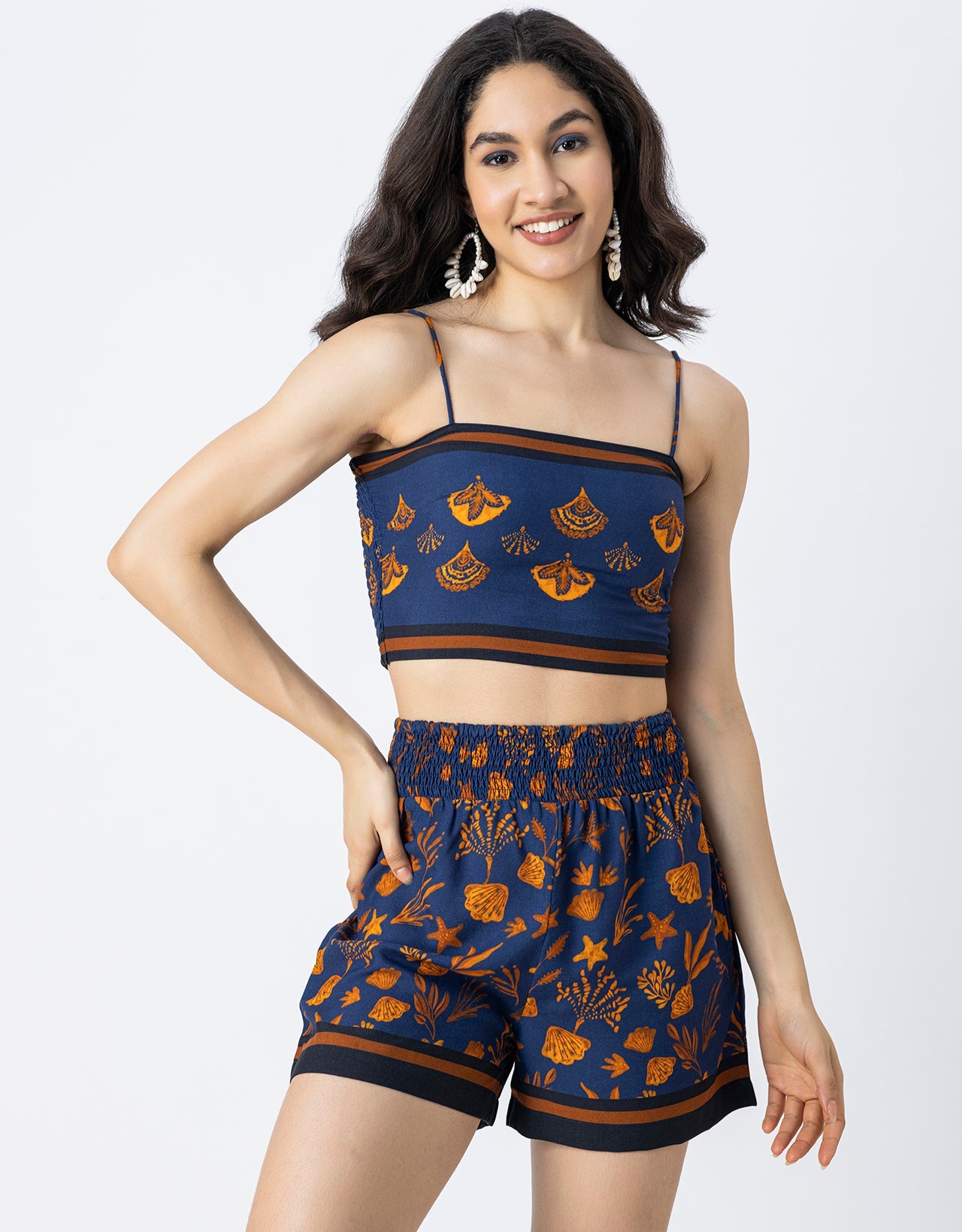 Women Printed 3 Piece Vacation Cord Set