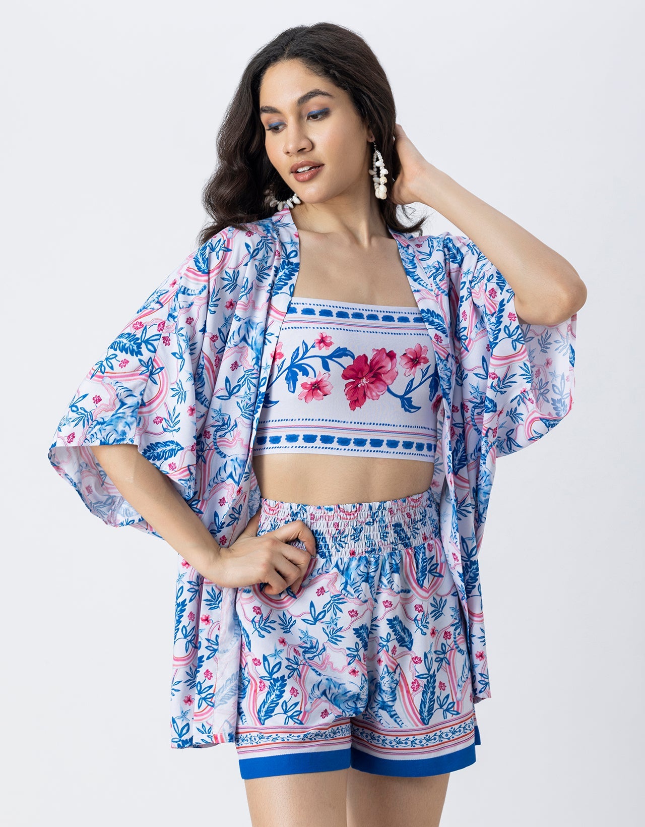 Women Printed 3 Piece Vacation Cord Set