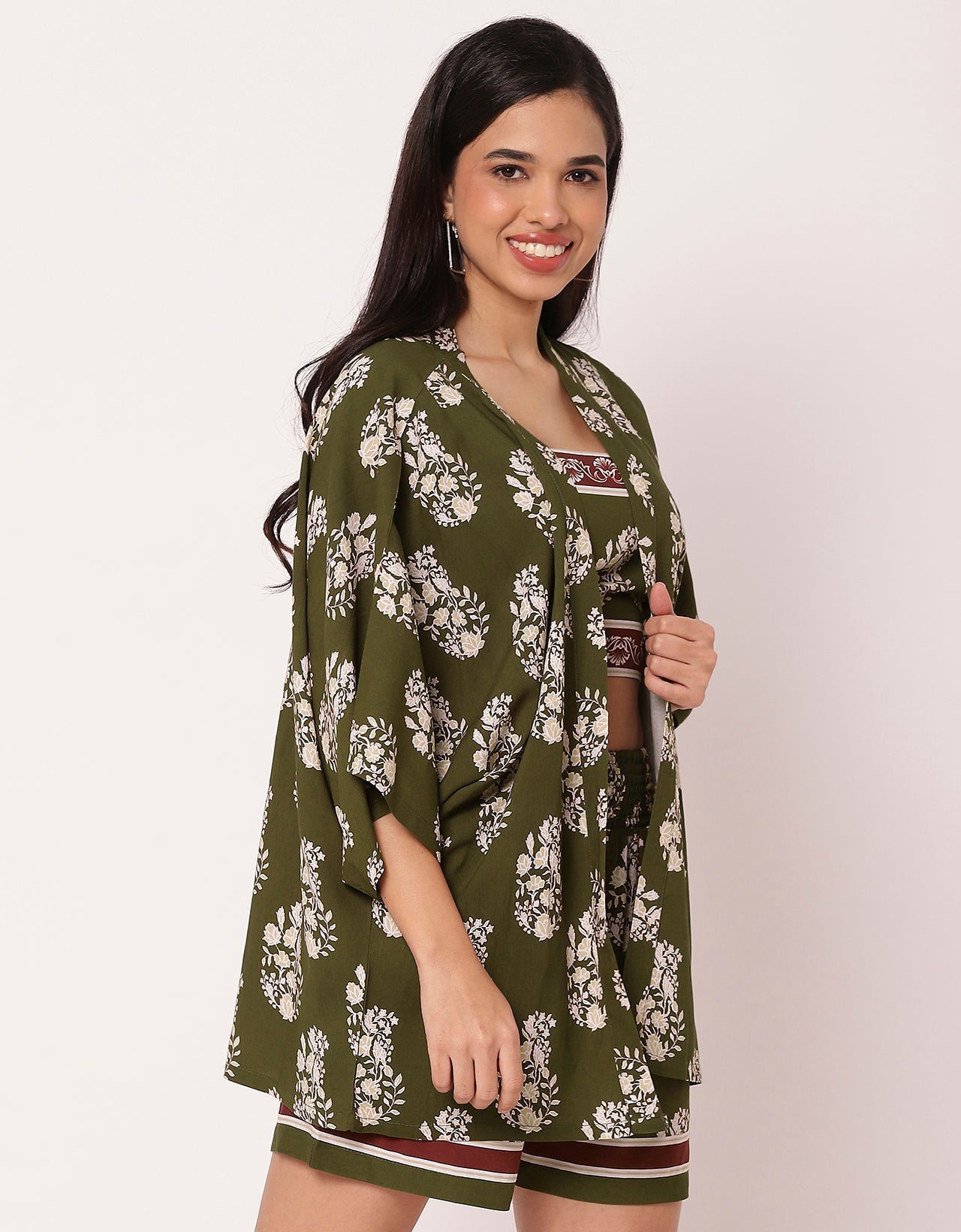 Women Printed 3 Piece Vacation Cord Set