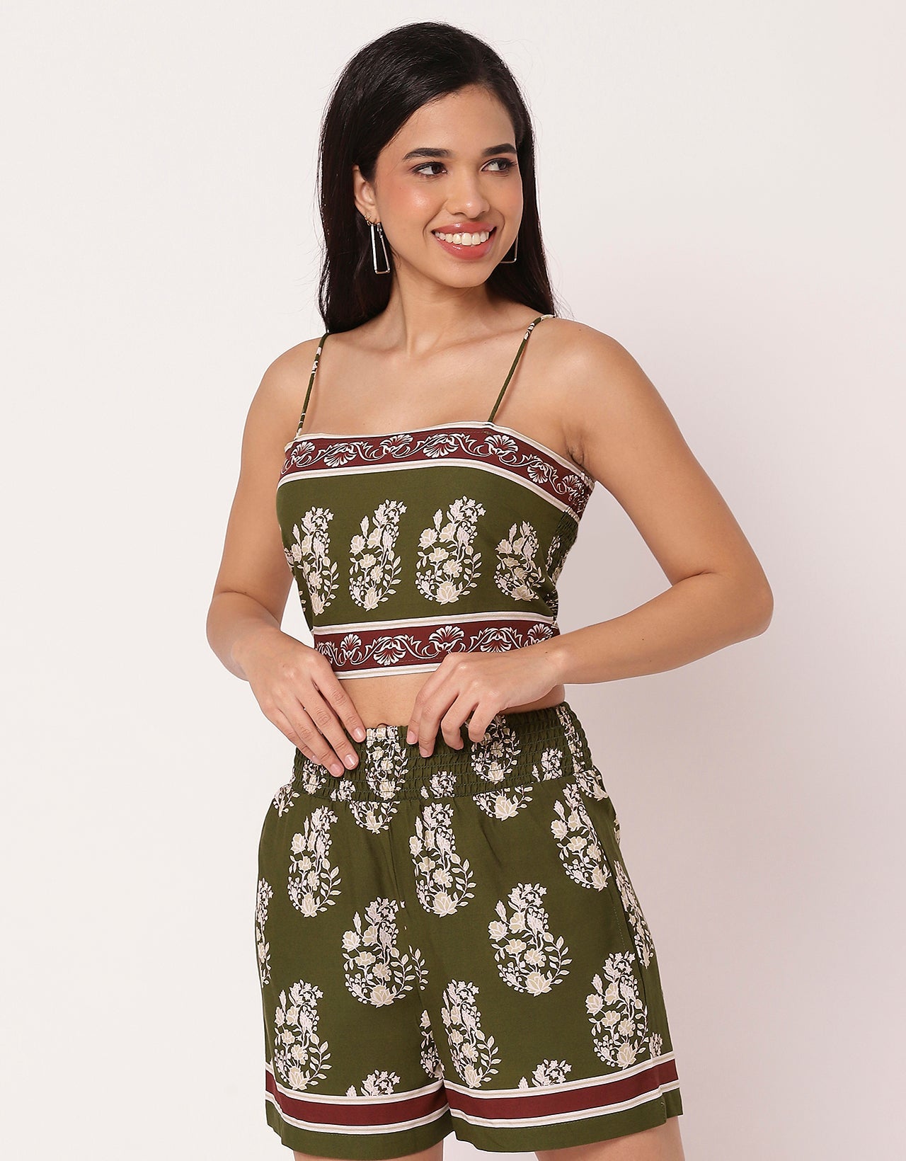 Women Printed 3 Piece Vacation Cord Set