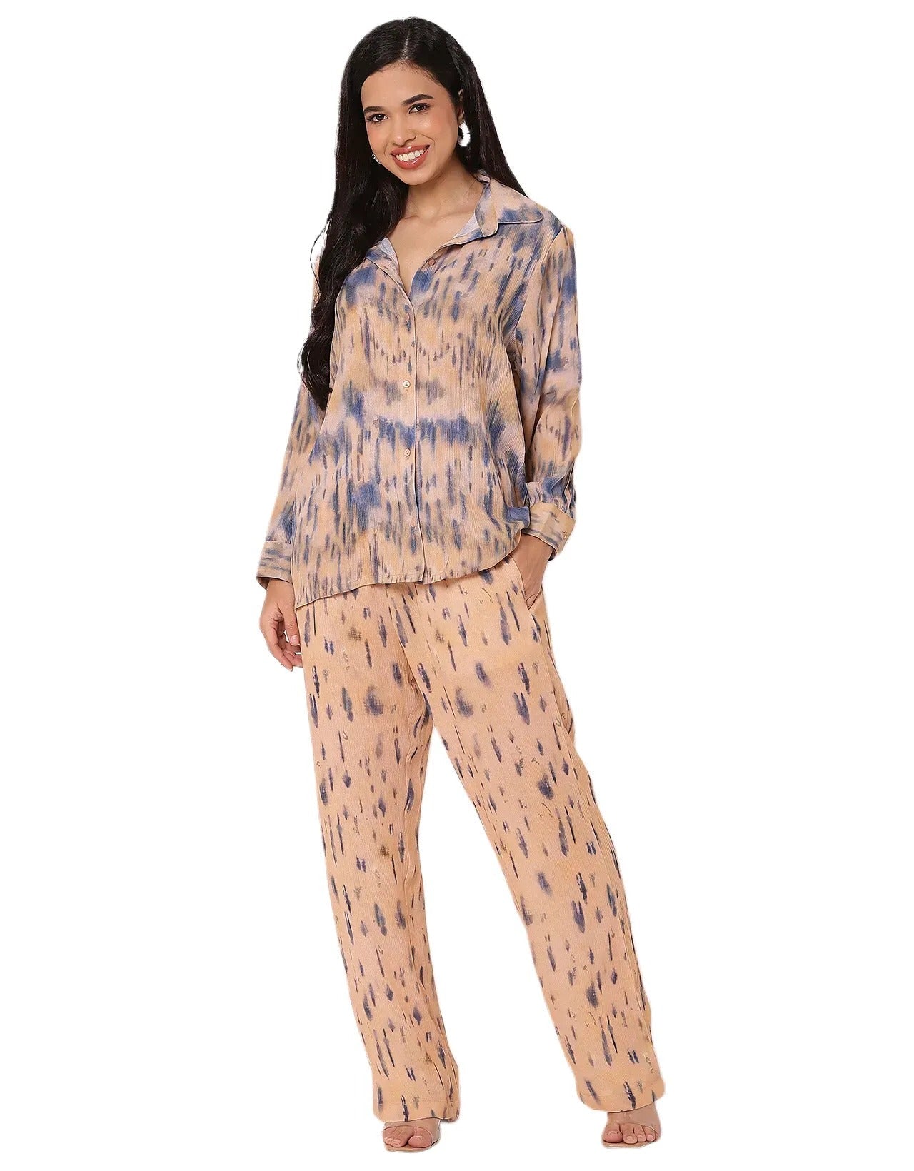 Printed 2Pcs Co-Ord Set For Women