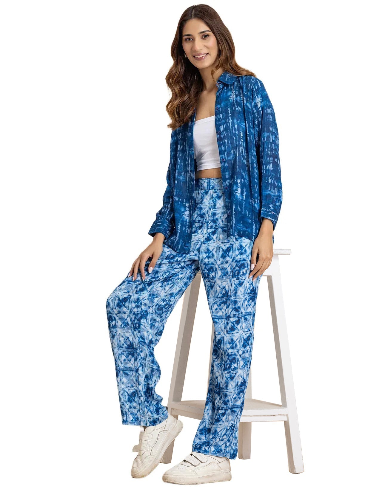 Printed 2Pcs Co-Ord Set For Women