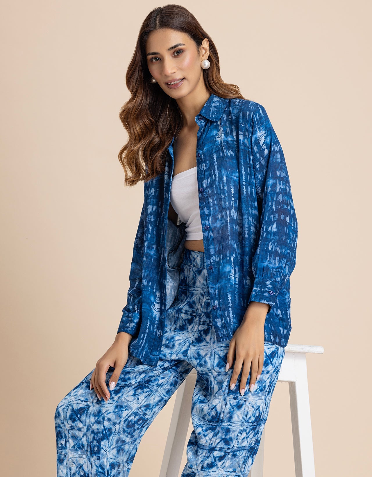 Printed 2Pcs Co-Ord Set For Women