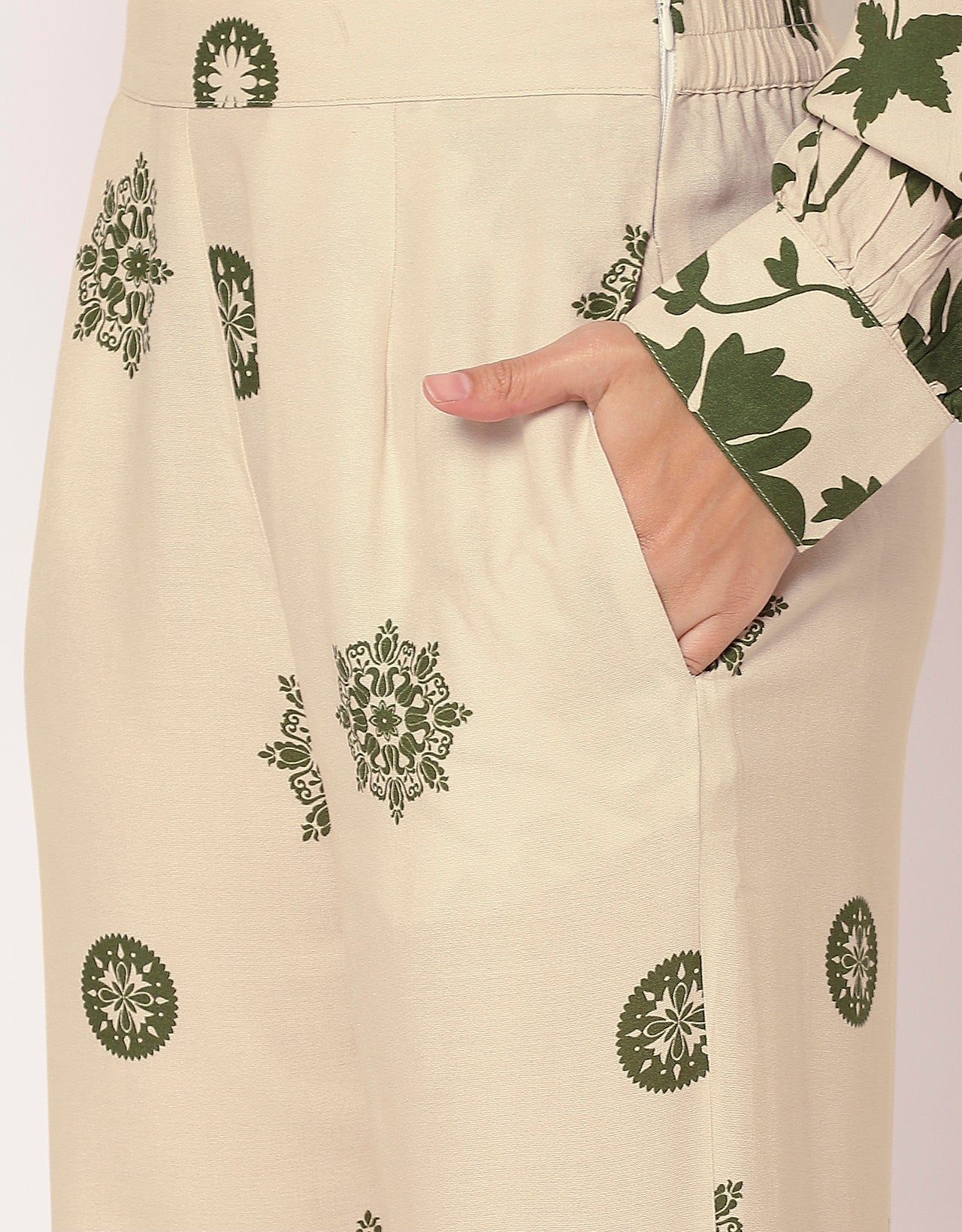 2 Pcs Loose Fit Co-Ord Set, Long Shirt With Pants