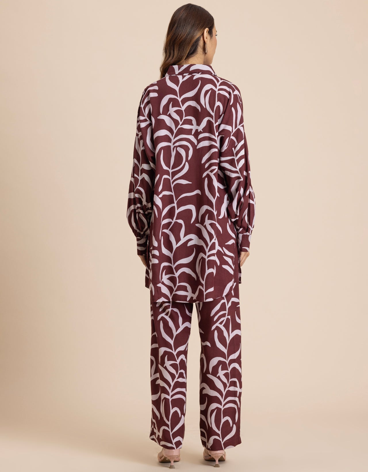 Printed 2 Pcs Loose Fit Viscose Co-Ord Set