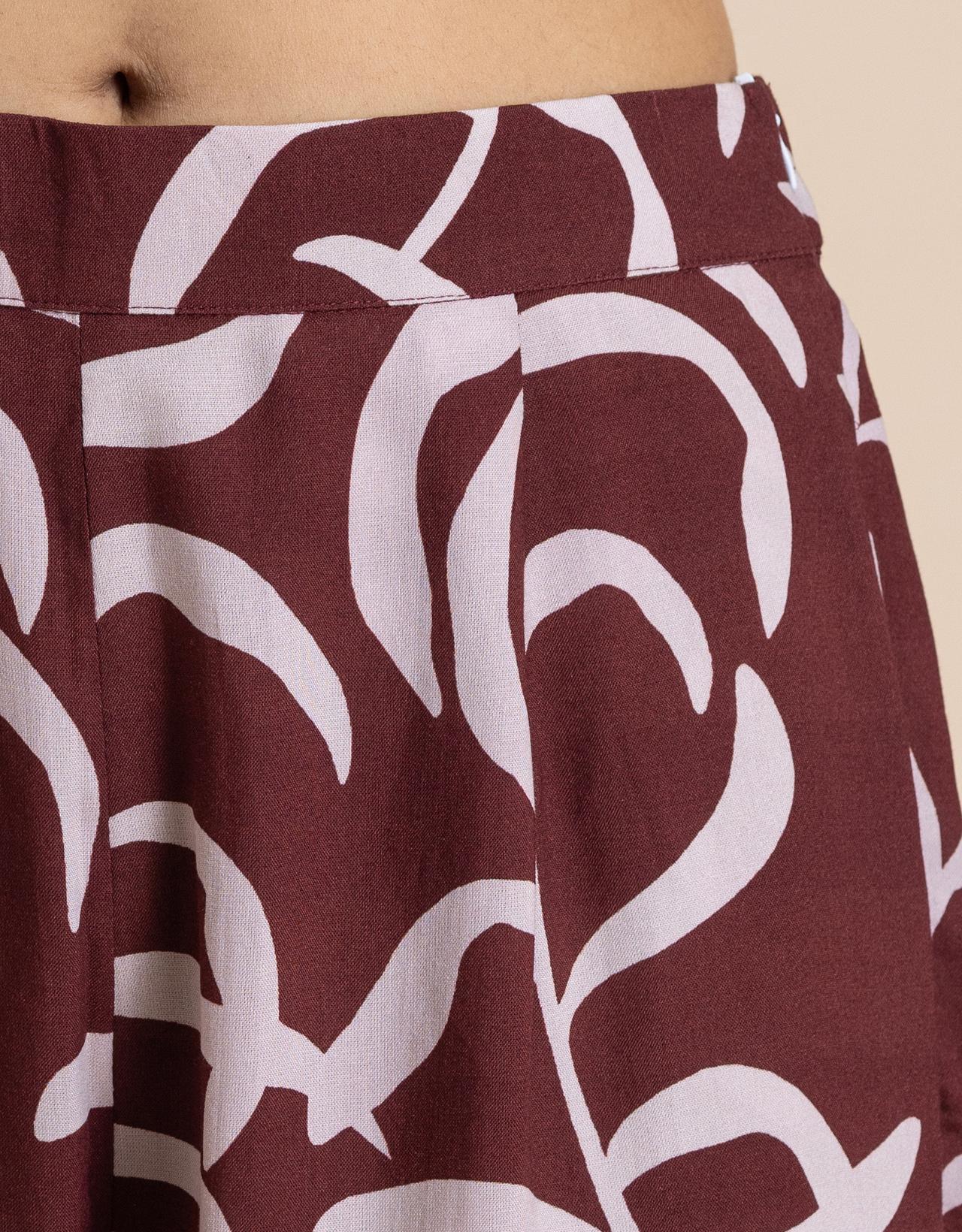 Printed 2 Pcs Loose Fit Viscose Co-Ord Set