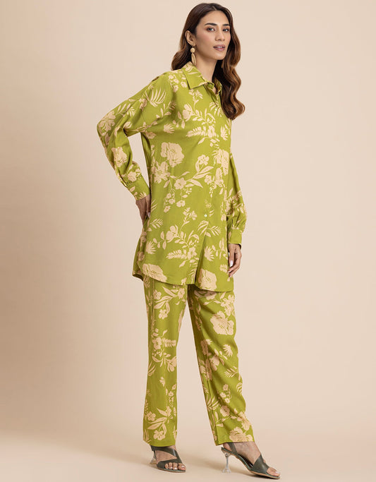 Printed 2 Pcs Loose Fit Viscose Co-Ord Set