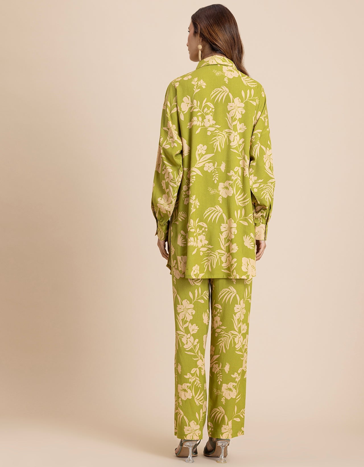 Printed 2 Pcs Loose Fit Viscose Co-Ord Set