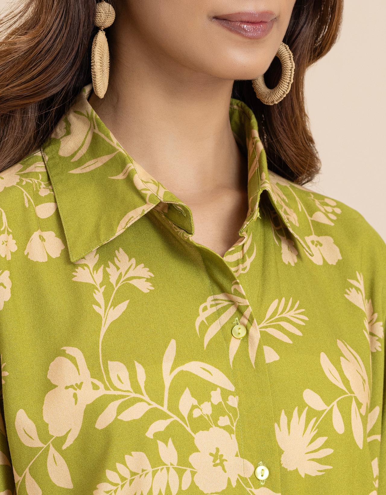 Printed 2 Pcs Loose Fit Viscose Co-Ord Set