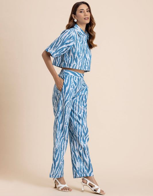 Printed 2 Pcs Cotton Co-Ord Set For Women