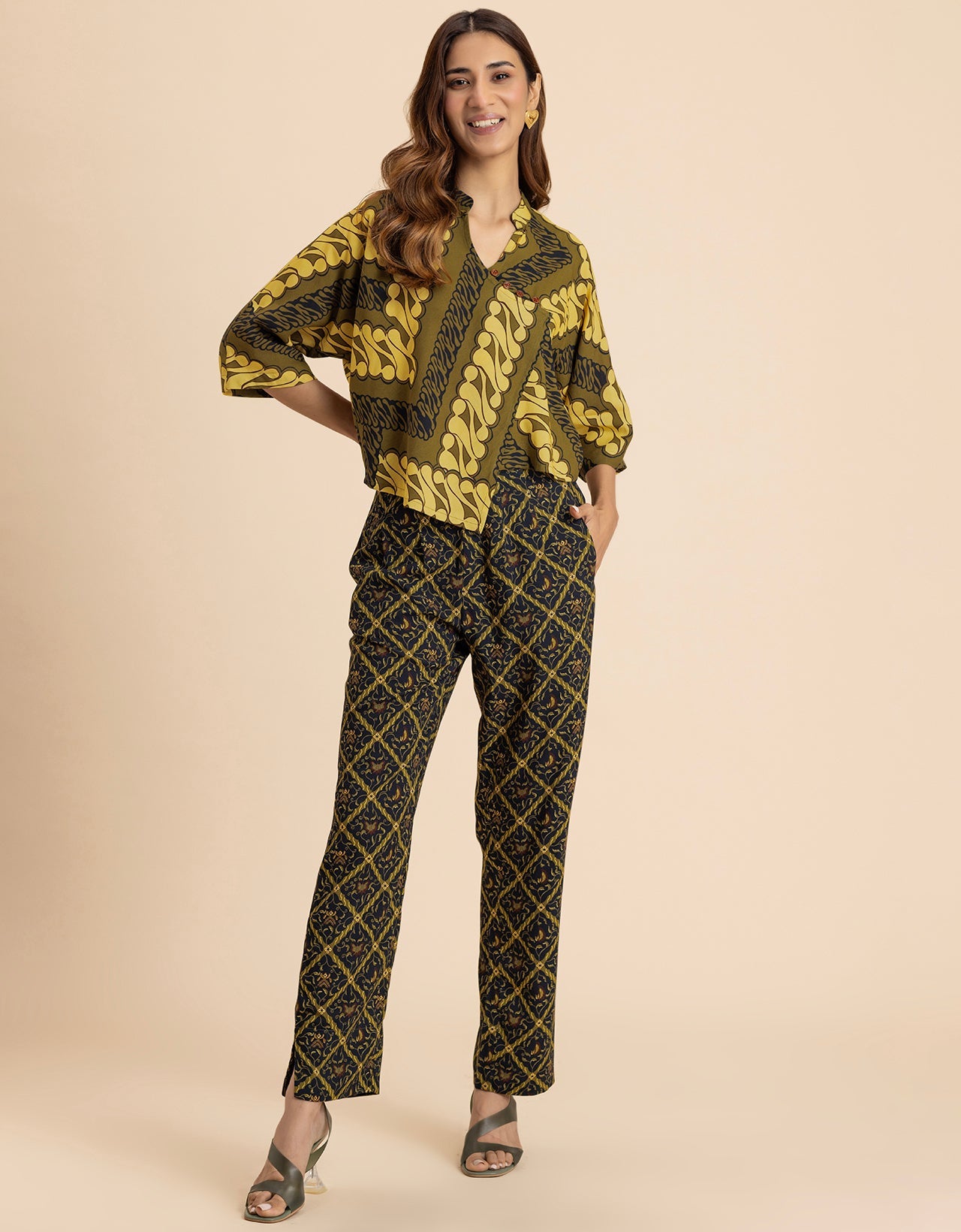 2 Pcs Summer Casuals Co-Ord Set  For Women