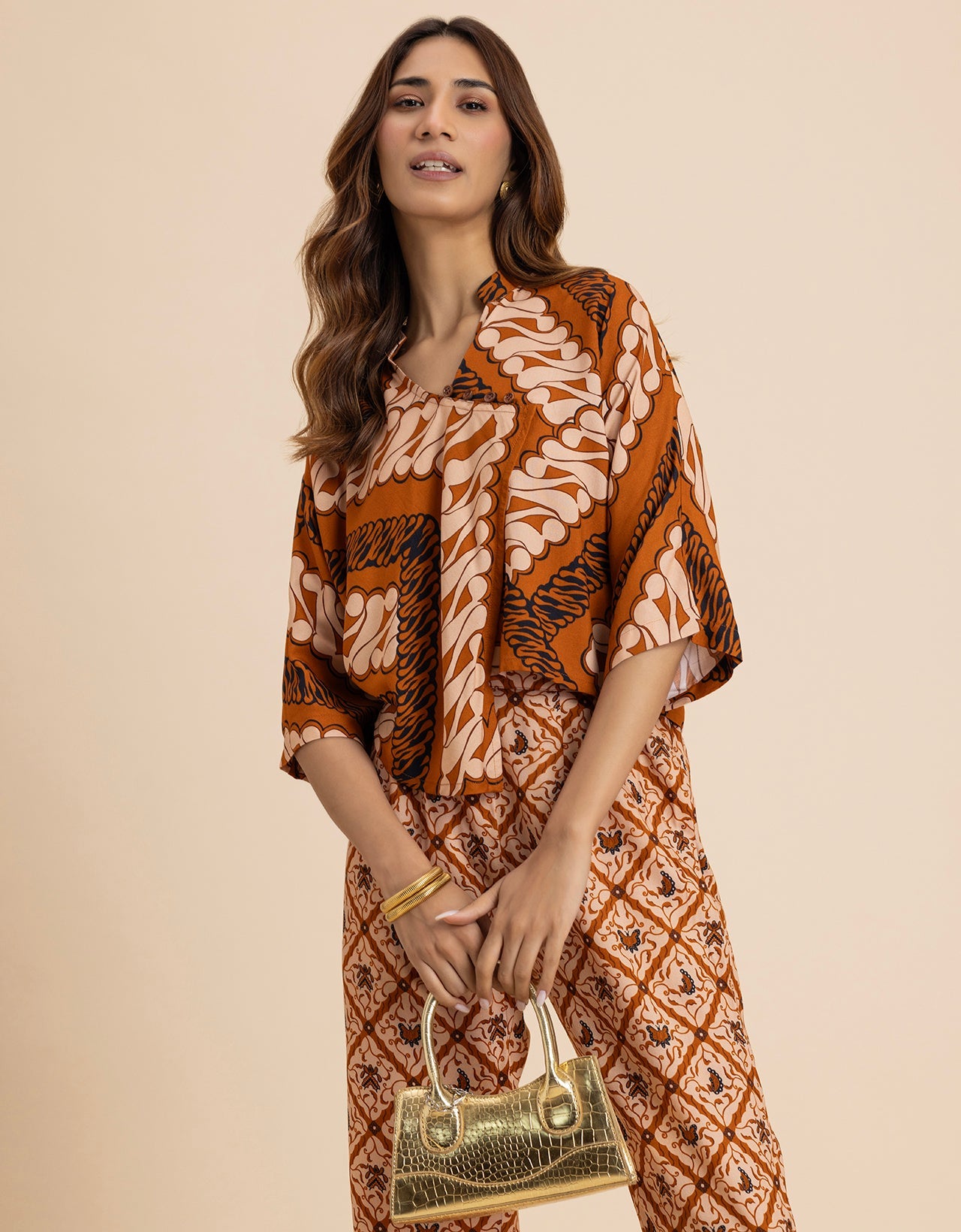 2 Pcs Summer Casuals Co-Ord Set  For Women