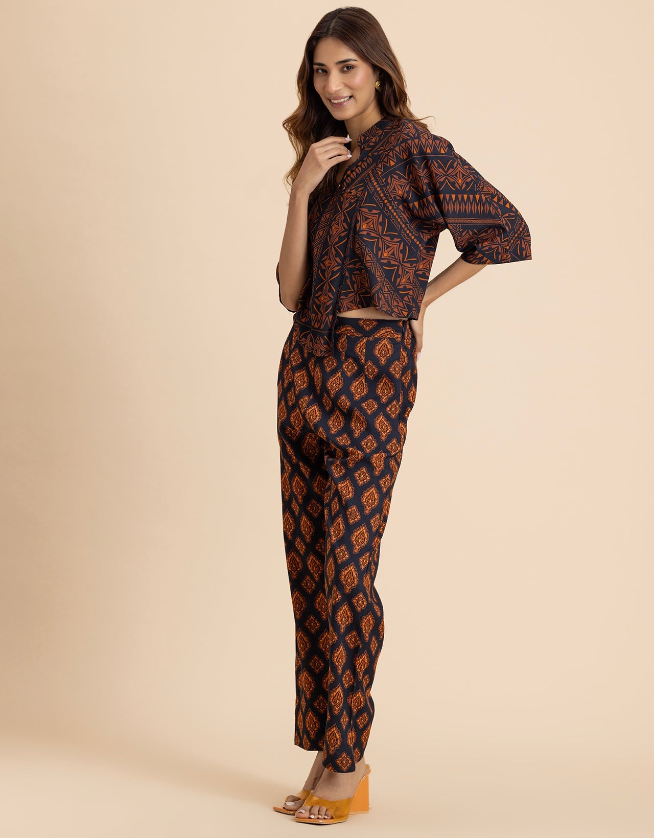 2 Pcs Summer Casuals Co-Ord Set  For Women