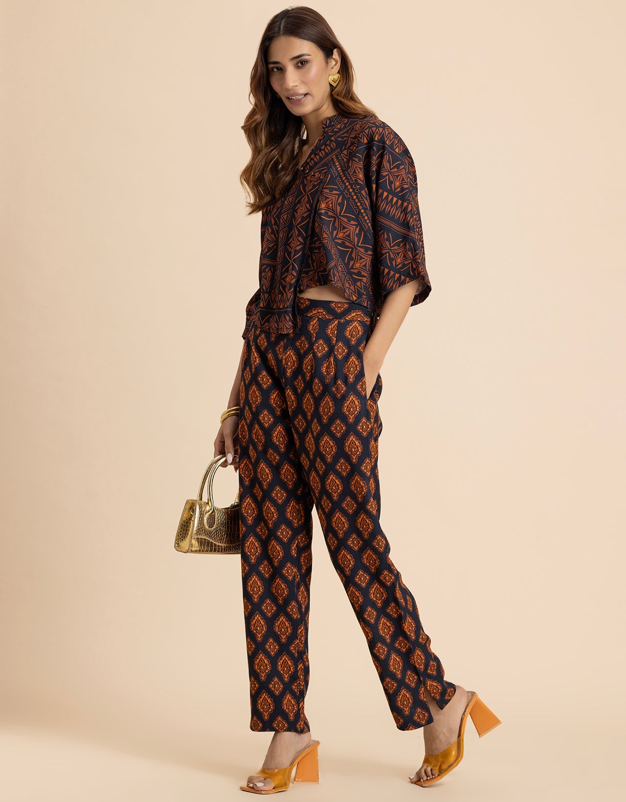 2 Pcs Summer Casuals Co-Ord Set  For Women