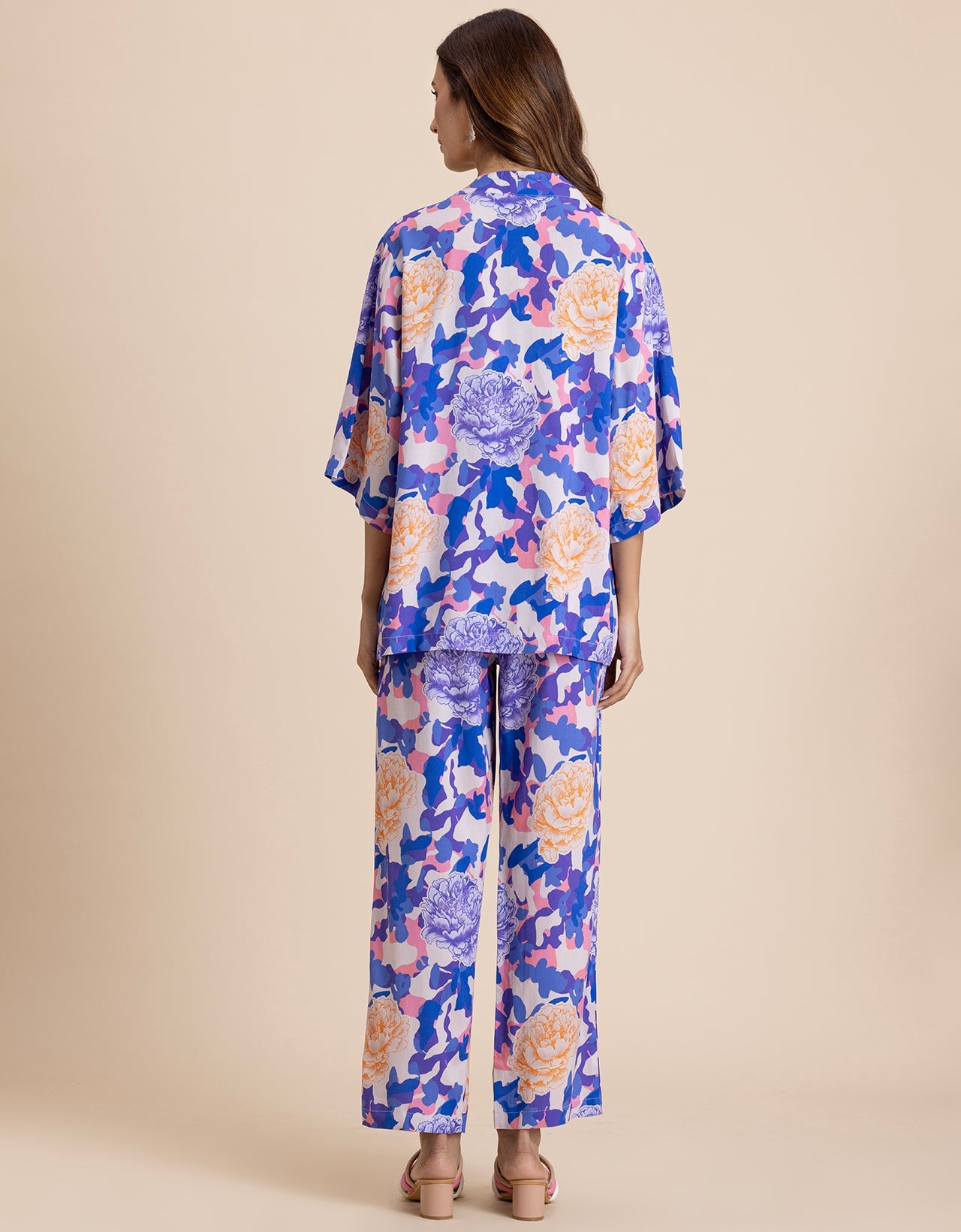2 Pcs Summer Casuals Co-Ord Set  For Women