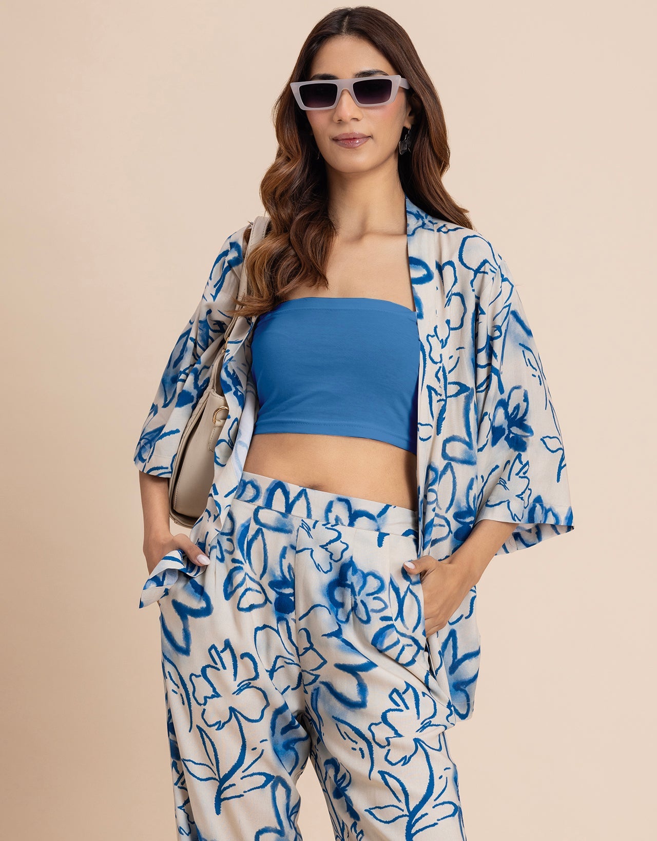2 Pcs Summer Casuals Co-Ord Set  For Women
