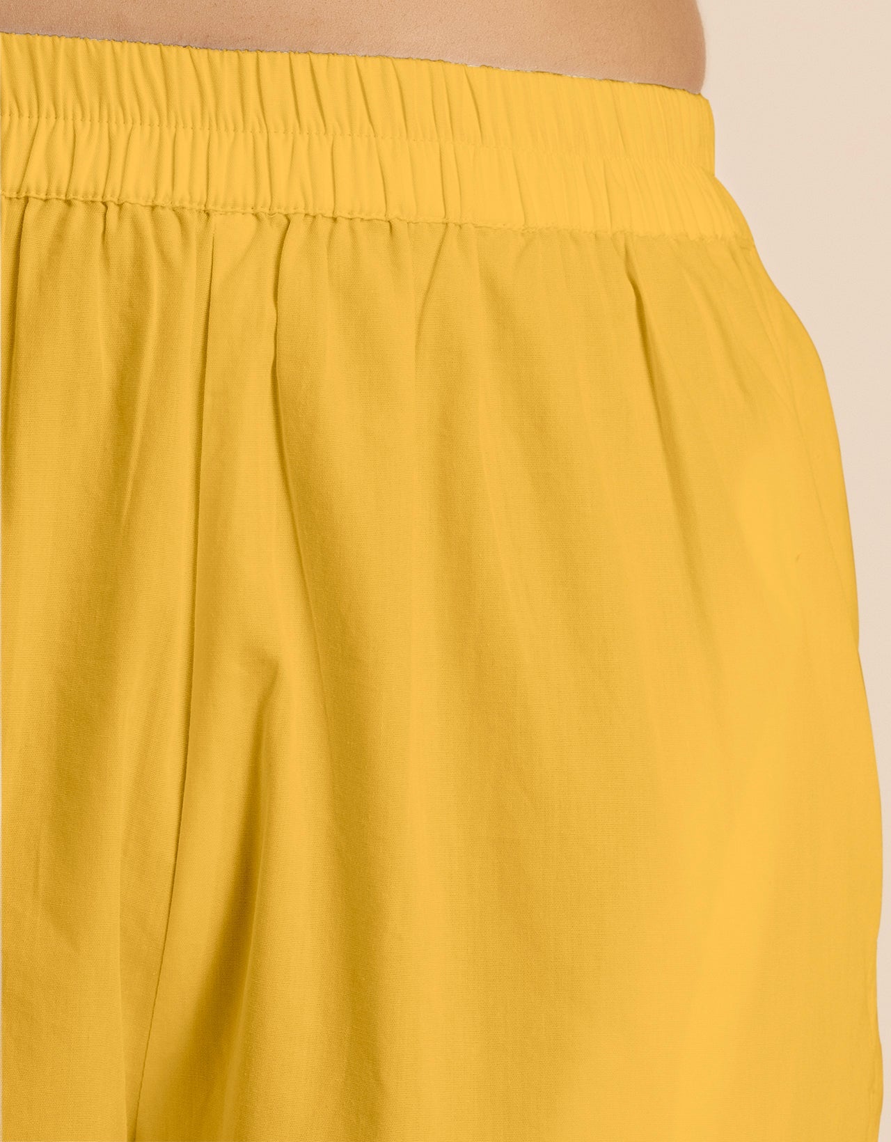 Solid 2 Pcs Cotton Co-Ord Set Long Shirt With Pants for Women