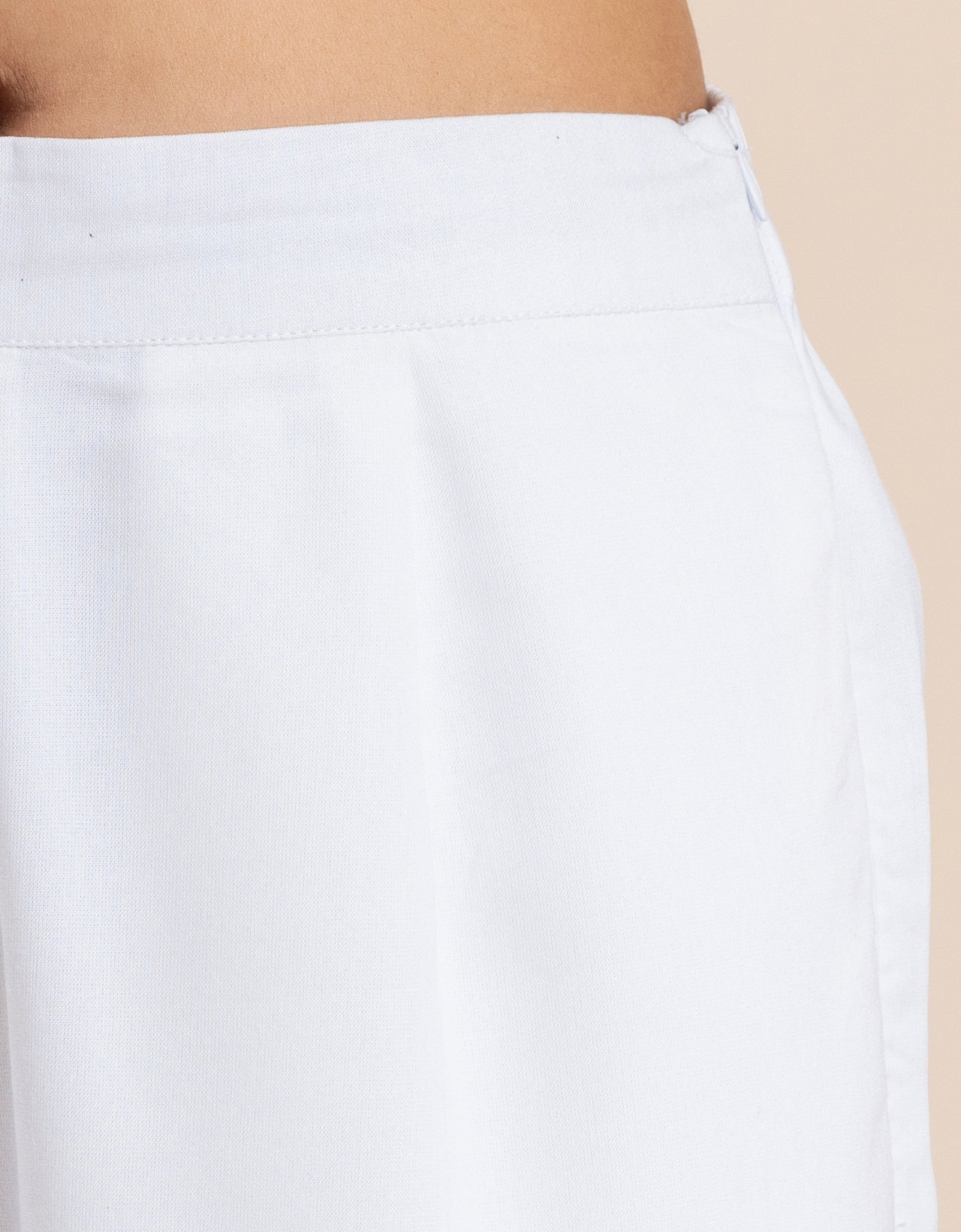 Round-Neck 2 Pcs Co-Ord Set Crop Top With Flared Palazzo Pants