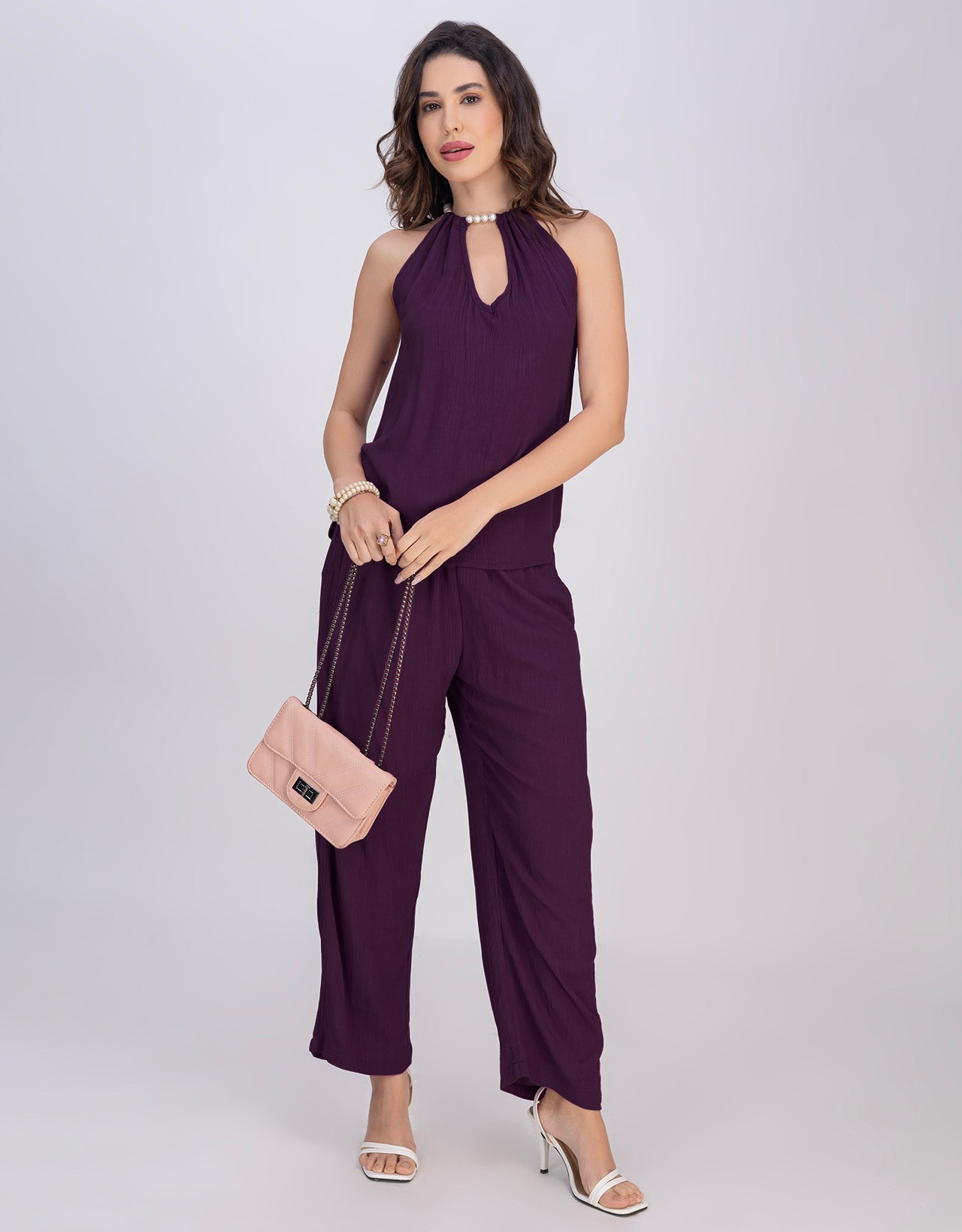 Moomaya Women's 2 Piece Co-Ord Set With Pockets Summer Outfit