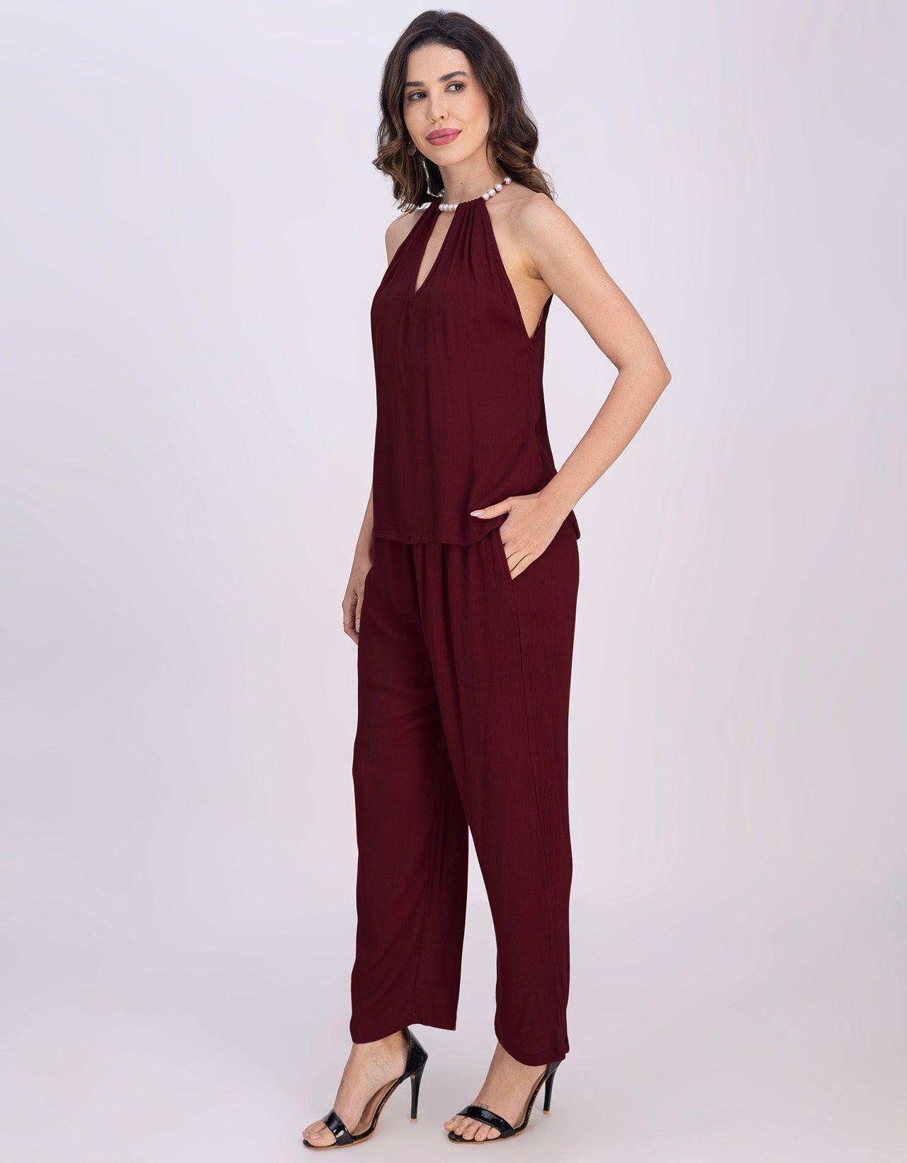 Moomaya Women's 2 Piece Co-Ord Set With Pockets Summer Outfit