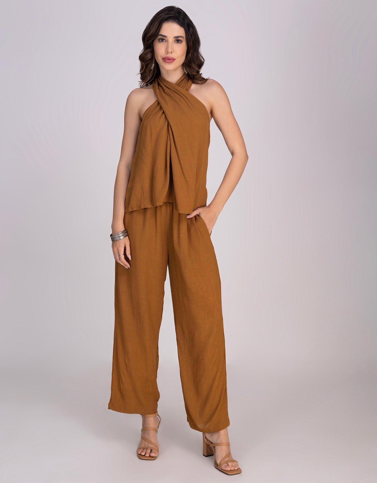 Moomaya Women's 2-Piece Co-Ord Set Casual Lounge Outfit With Pockets