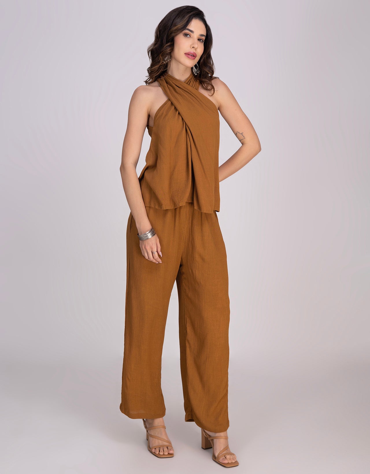 Moomaya Women's 2-Piece Co-Ord Set Casual Lounge Outfit With Pockets