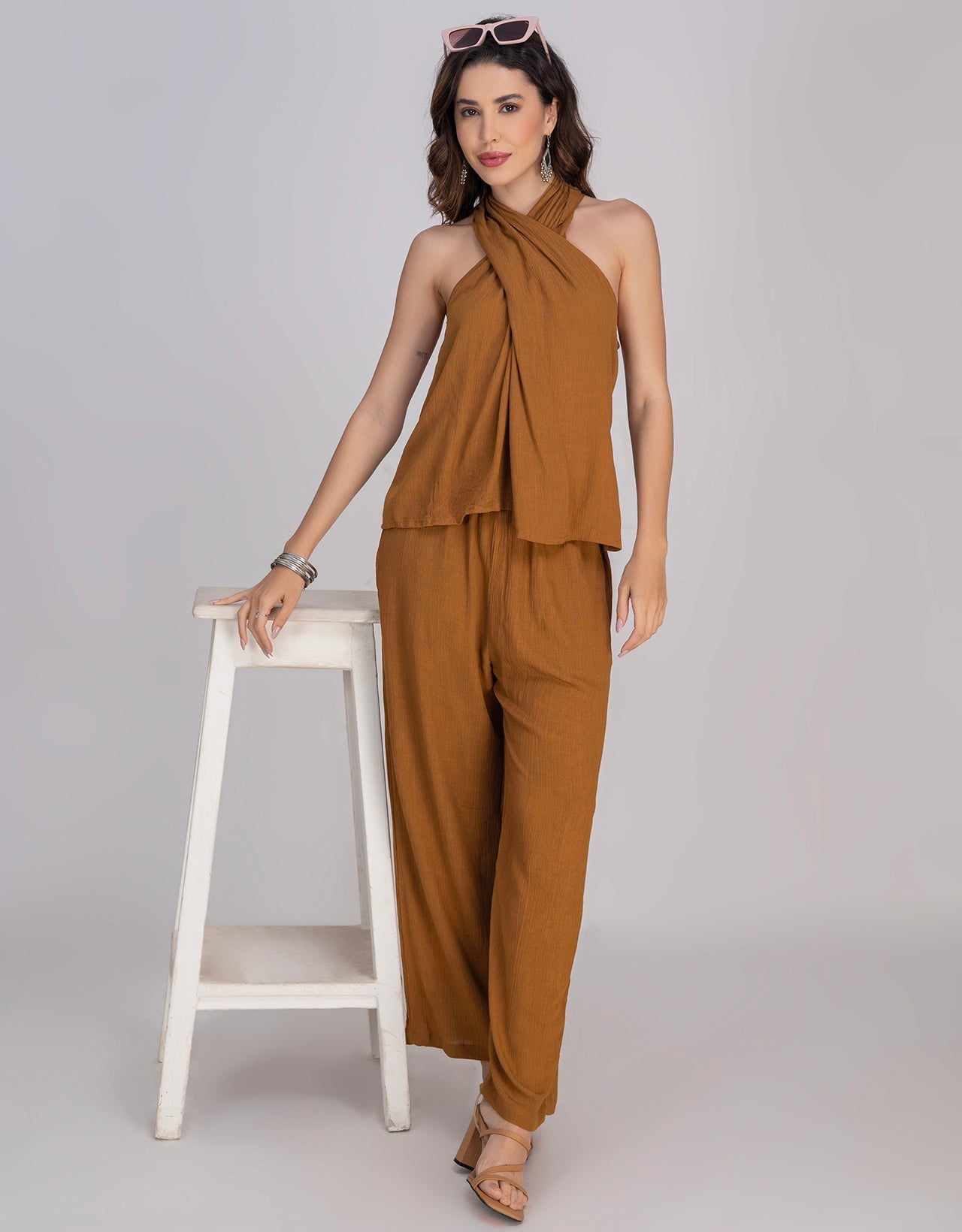 Moomaya Women's 2-Piece Co-Ord Set Casual Lounge Outfit With Pockets
