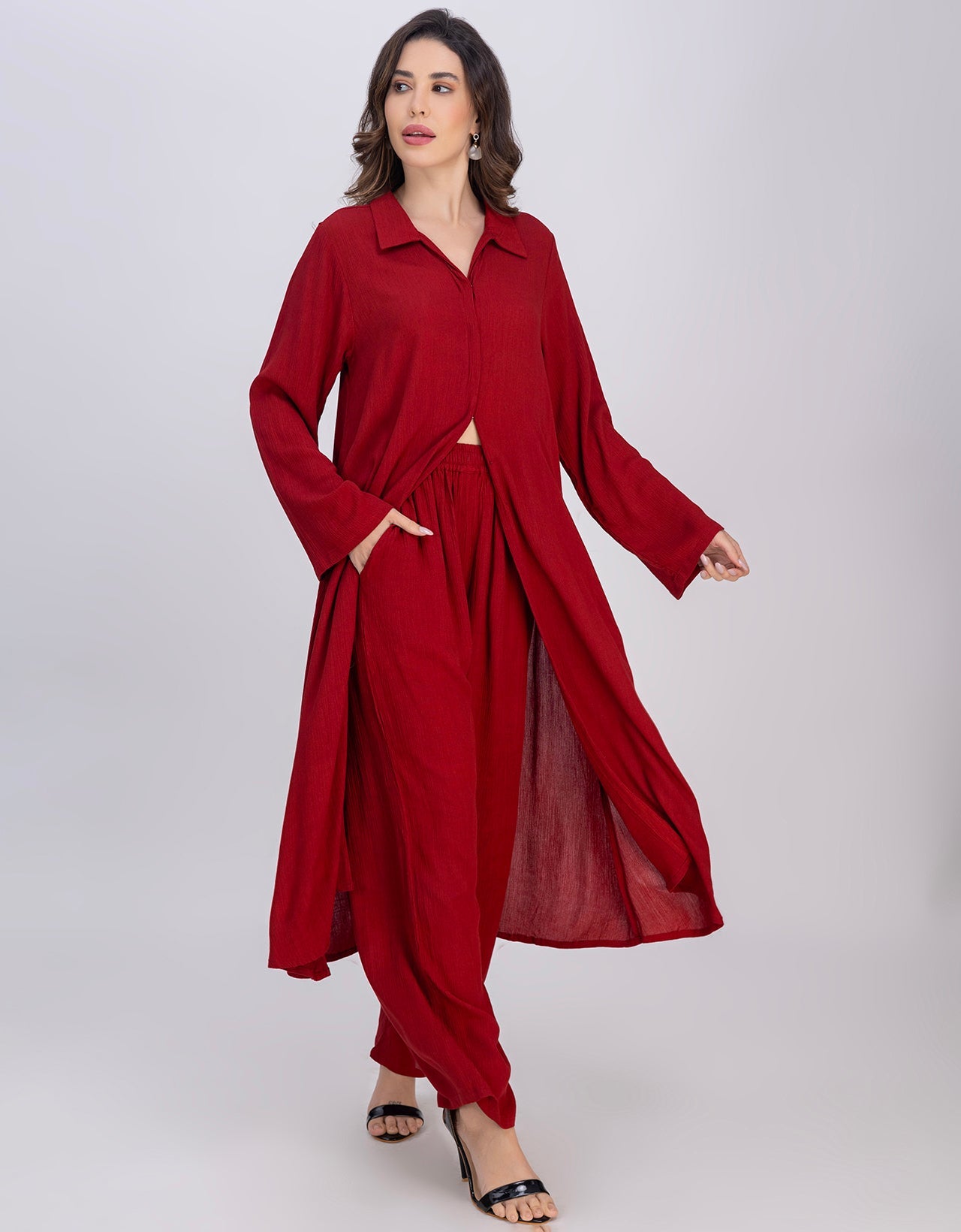 Moomaya 2-Piece Indo-Western Casual Outfit Women's Co-Ord Set