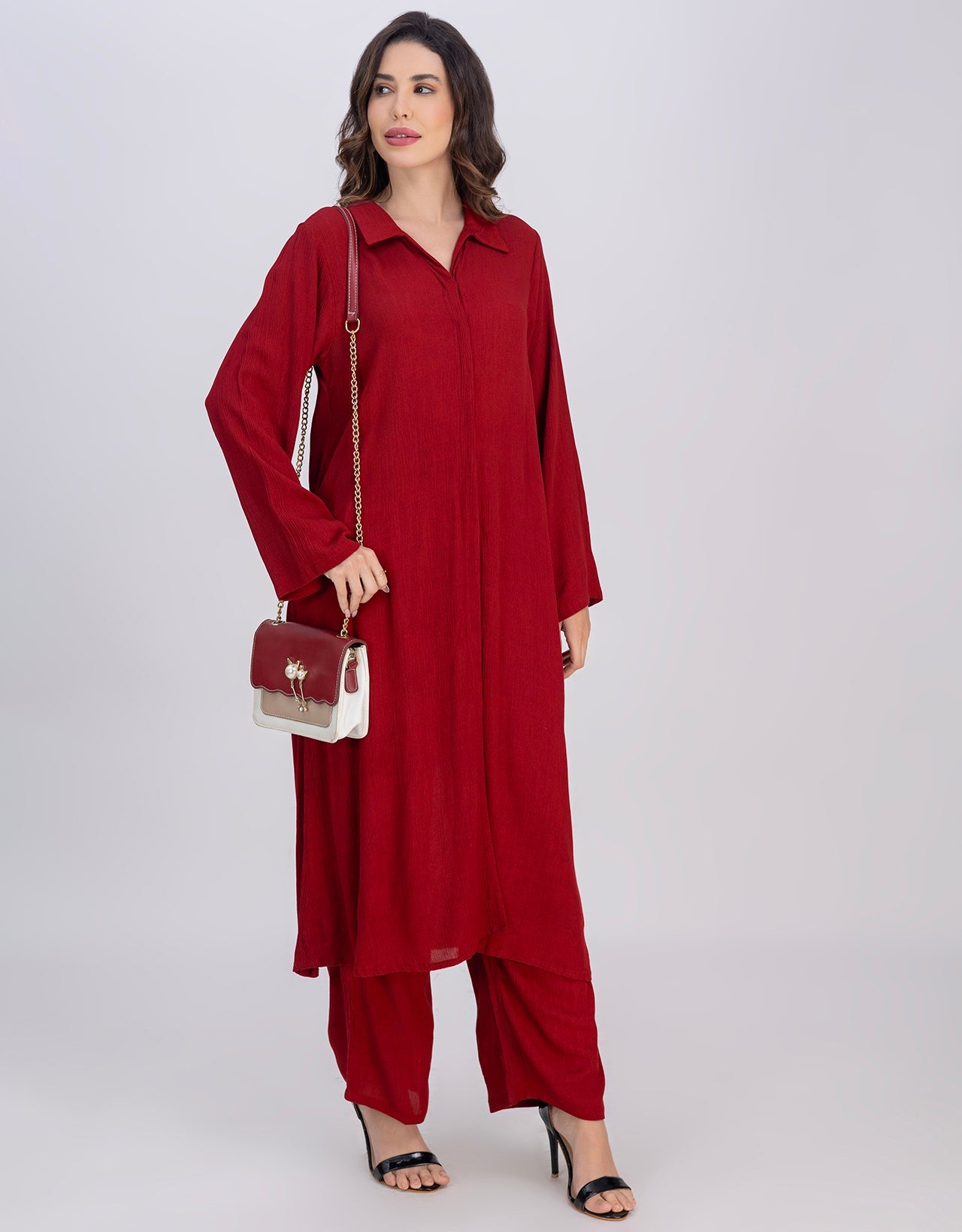 Moomaya 2-Piece Indo-Western Casual Outfit Women's Co-Ord Set