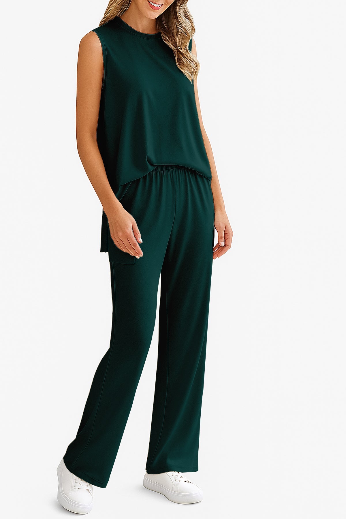 Moomaya Women's Viscose Jersey 2 Piece Lounge Set