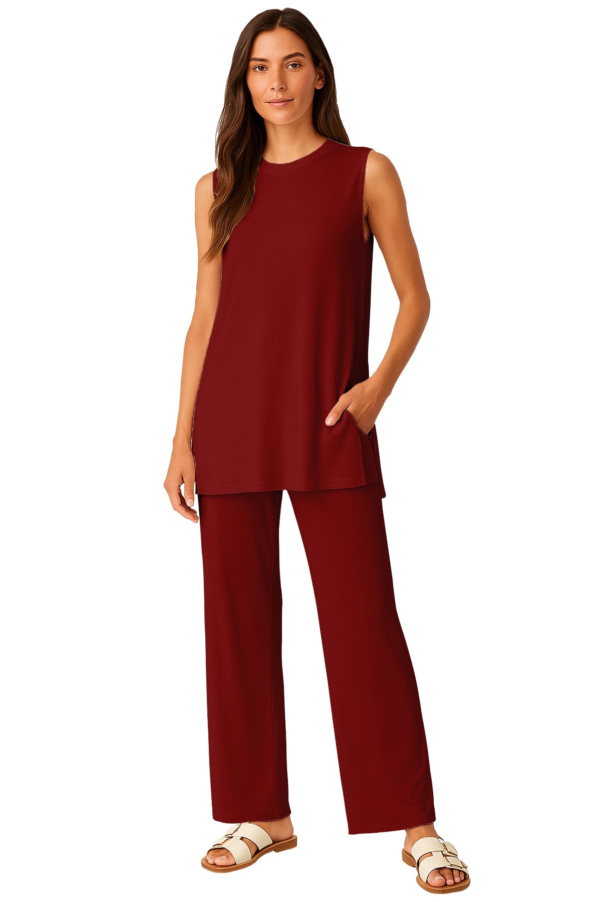 Moomaya Women's Viscose Jersey 2 Piece Lounge Set
