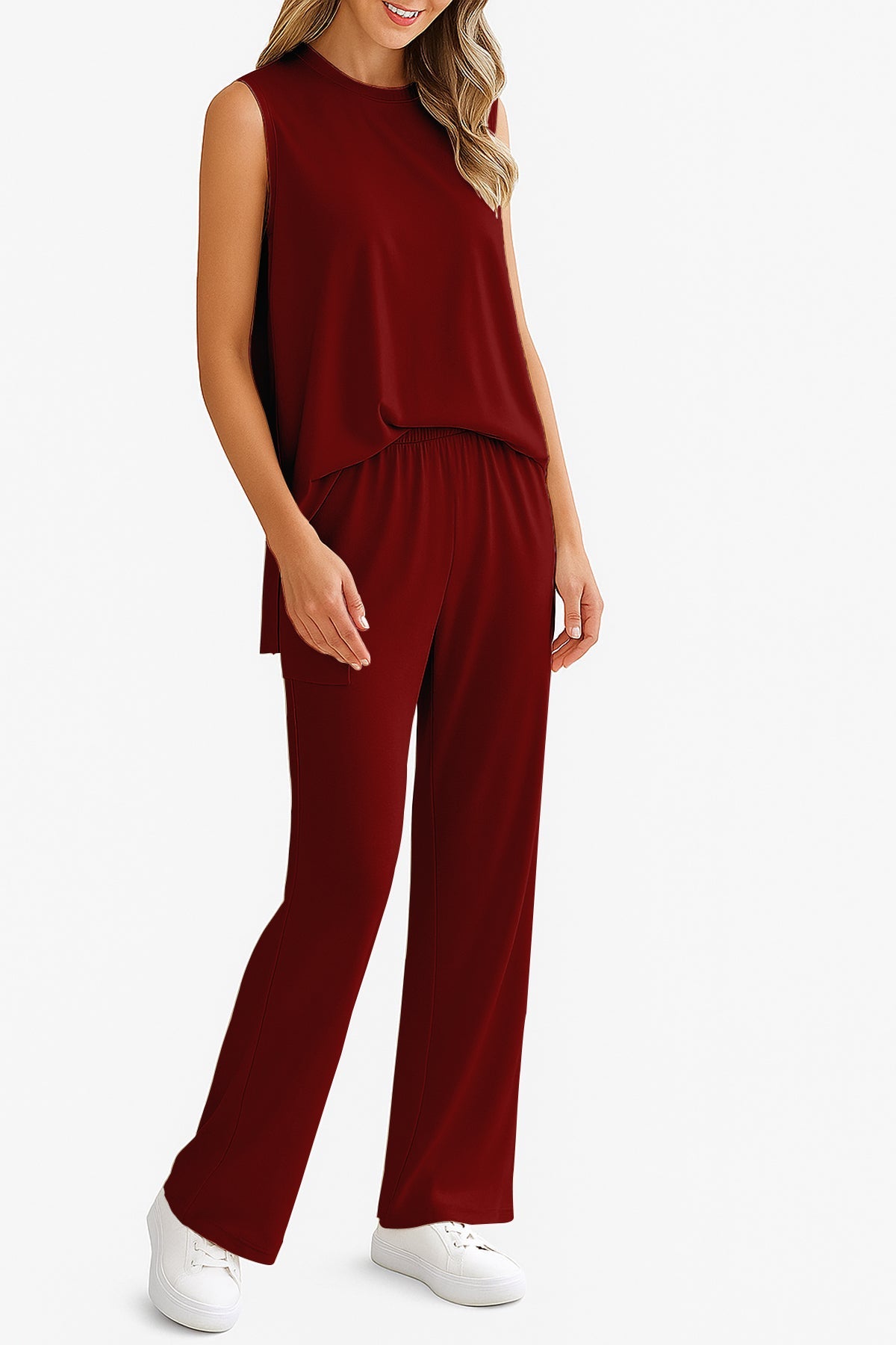 Moomaya Women's Viscose Jersey 2 Piece Lounge Set