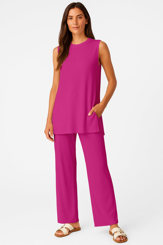 Moomaya Women's Viscose Jersey 2 Piece Lounge Set