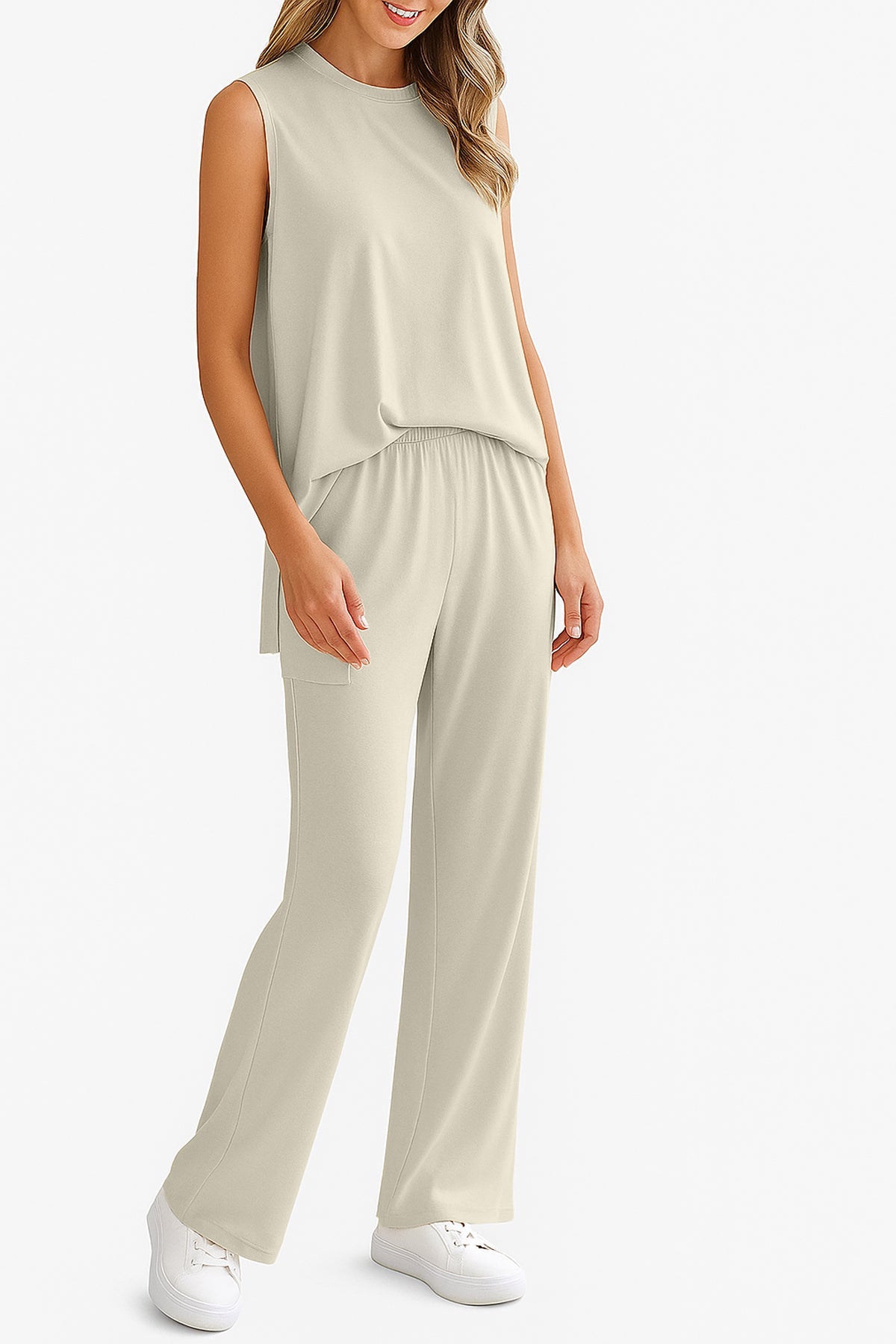 Moomaya Women's Viscose Jersey 2 Piece Lounge Set