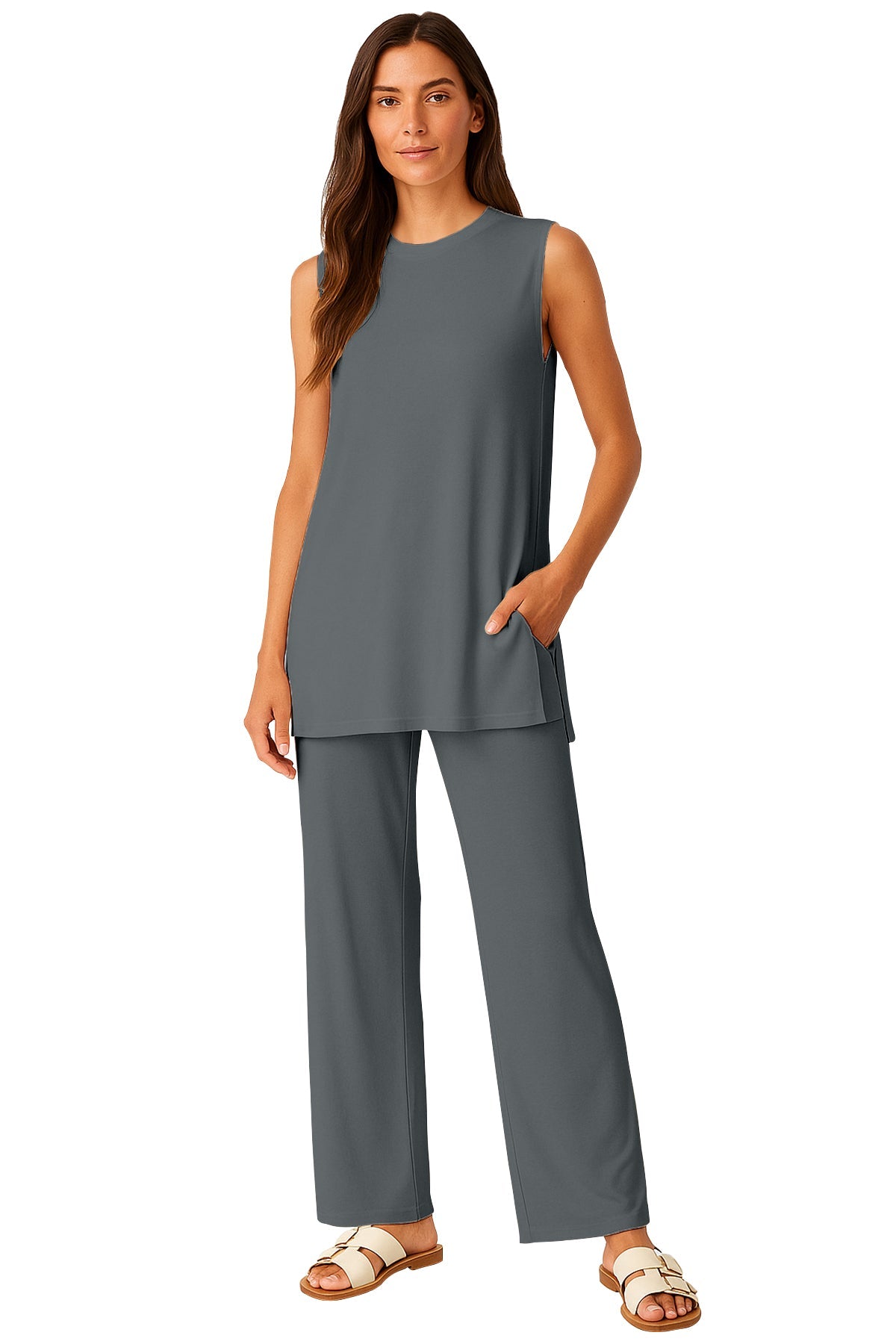 Moomaya Women's Viscose Jersey 2 Piece Lounge Set