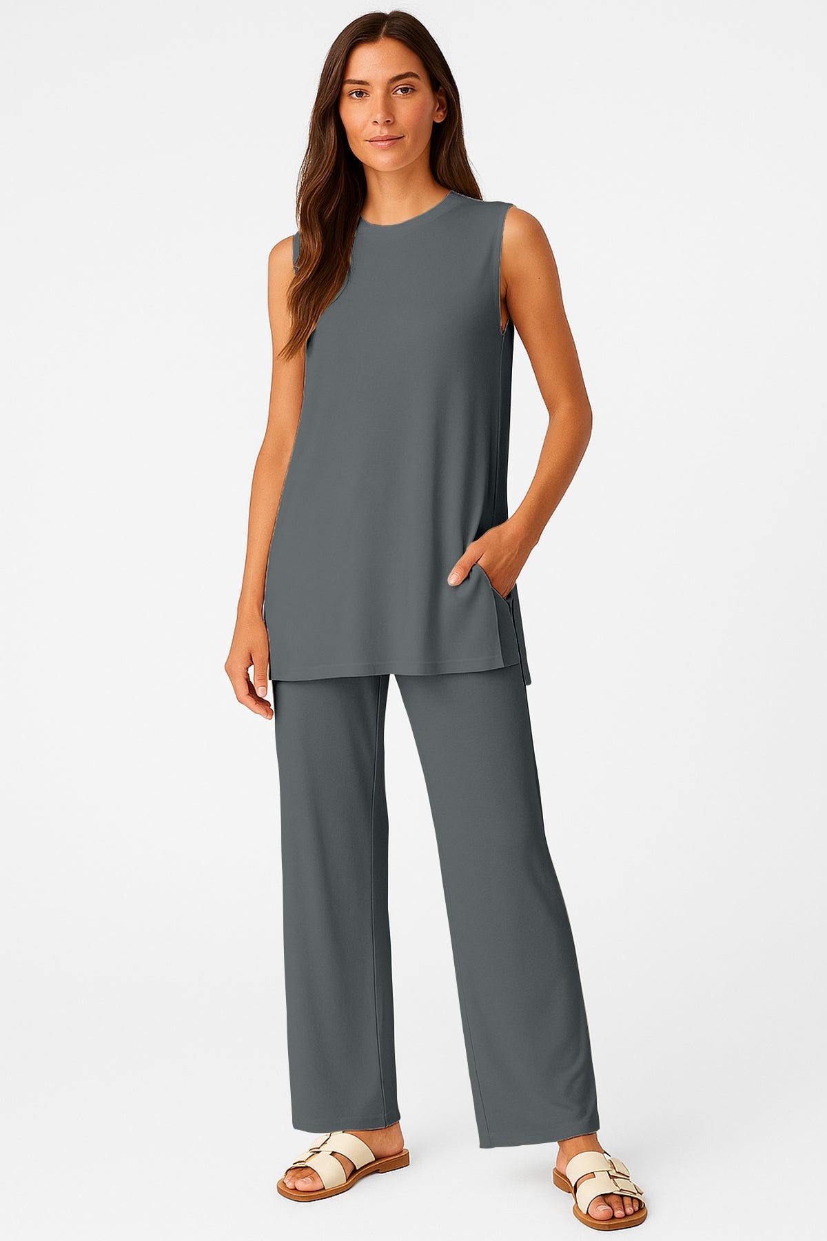 Moomaya Women's Viscose Jersey 2 Piece Lounge Set
