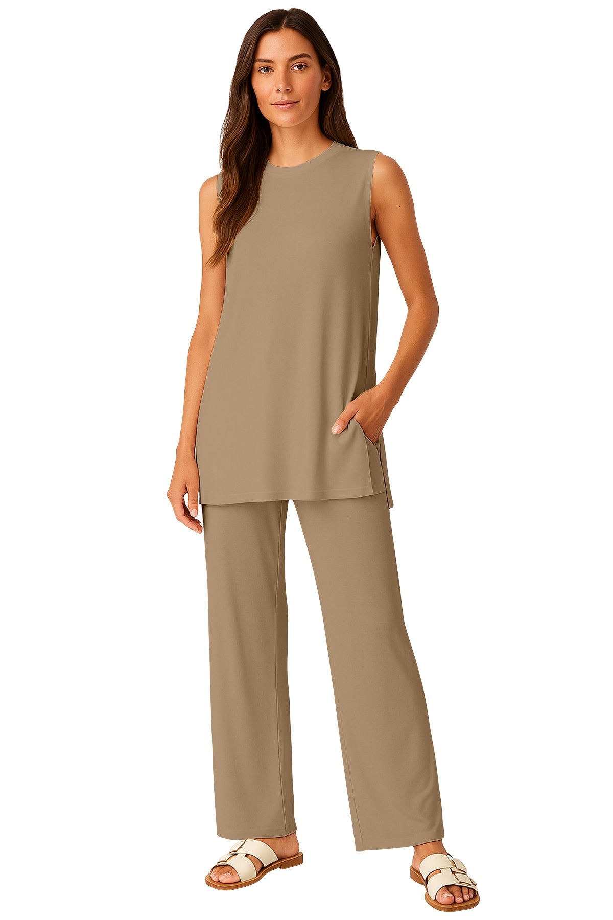 Moomaya Women's Viscose Jersey 2 Piece Lounge Set