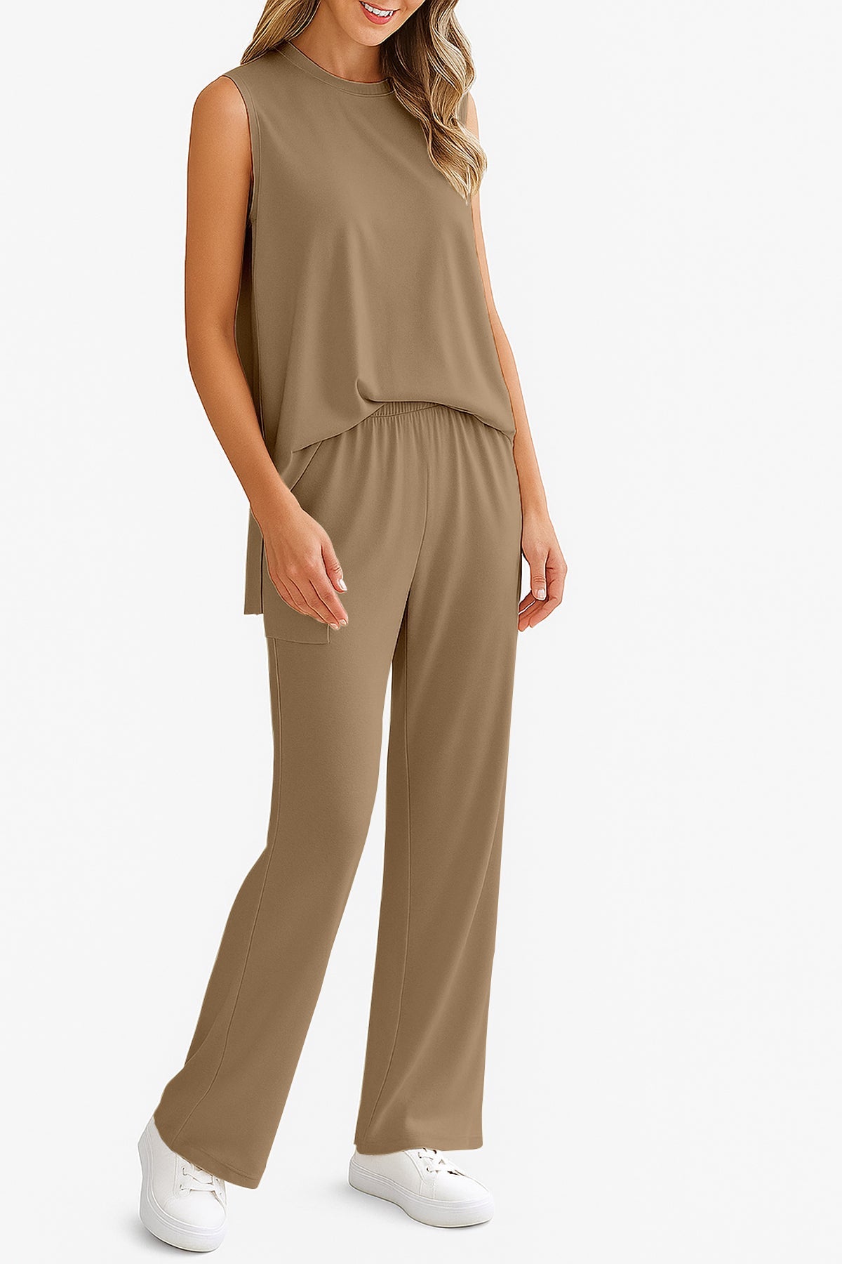 Moomaya Women's Viscose Jersey 2 Piece Lounge Set