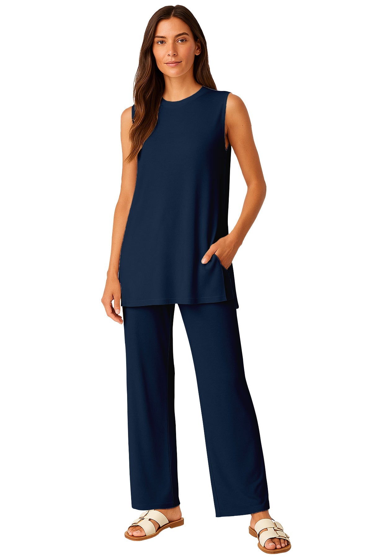 Moomaya Women's Viscose Jersey 2 Piece Lounge Set