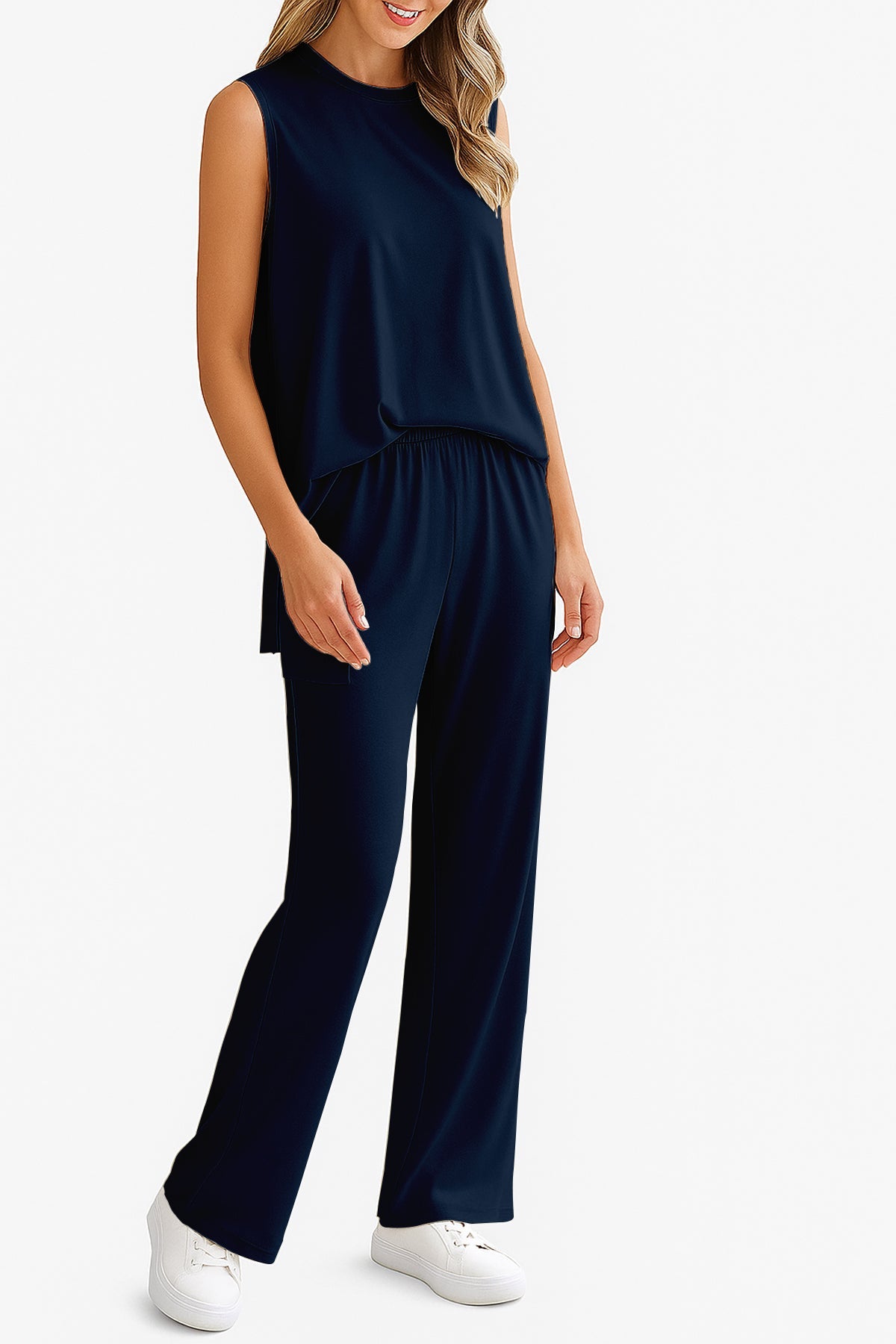 Moomaya Women's Viscose Jersey 2 Piece Lounge Set