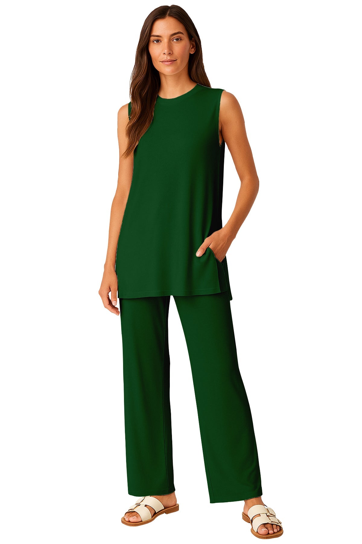 Moomaya Women's Viscose Jersey 2 Piece Lounge Set