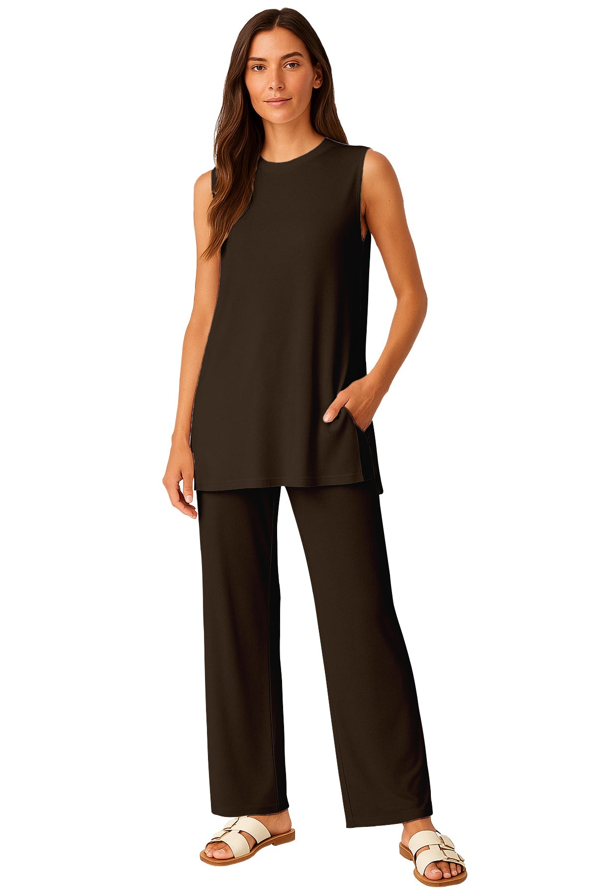 Moomaya Women's Viscose Jersey 2 Piece Lounge Set