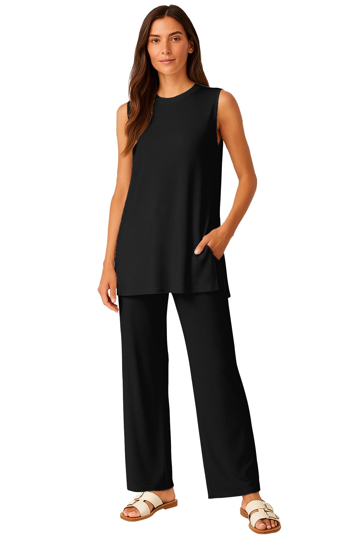 Moomaya Women's Viscose Jersey 2 Piece Lounge Set