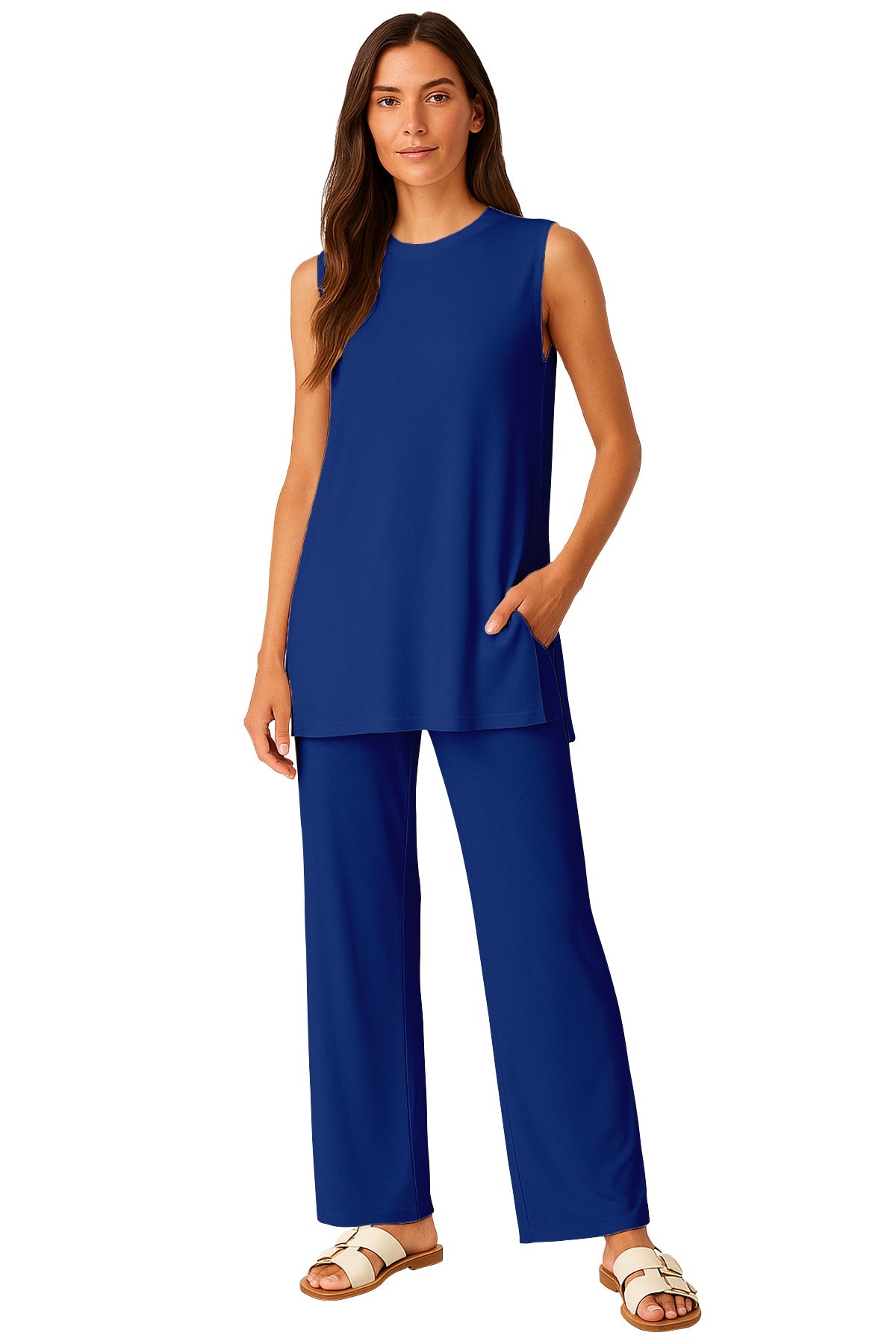 Moomaya Women's Viscose Jersey 2 Piece Lounge Set