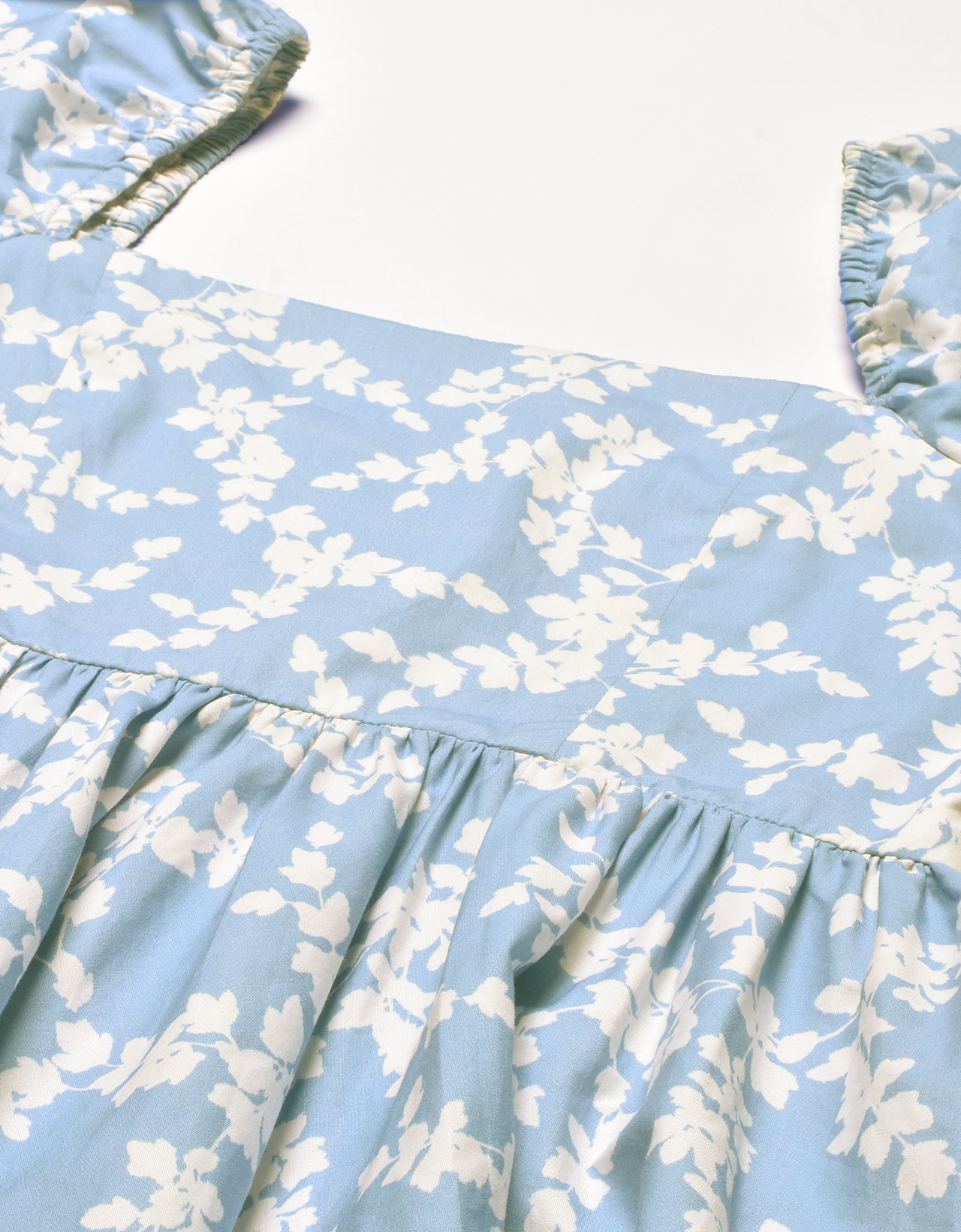 Printed Flared Mini Dress, Square